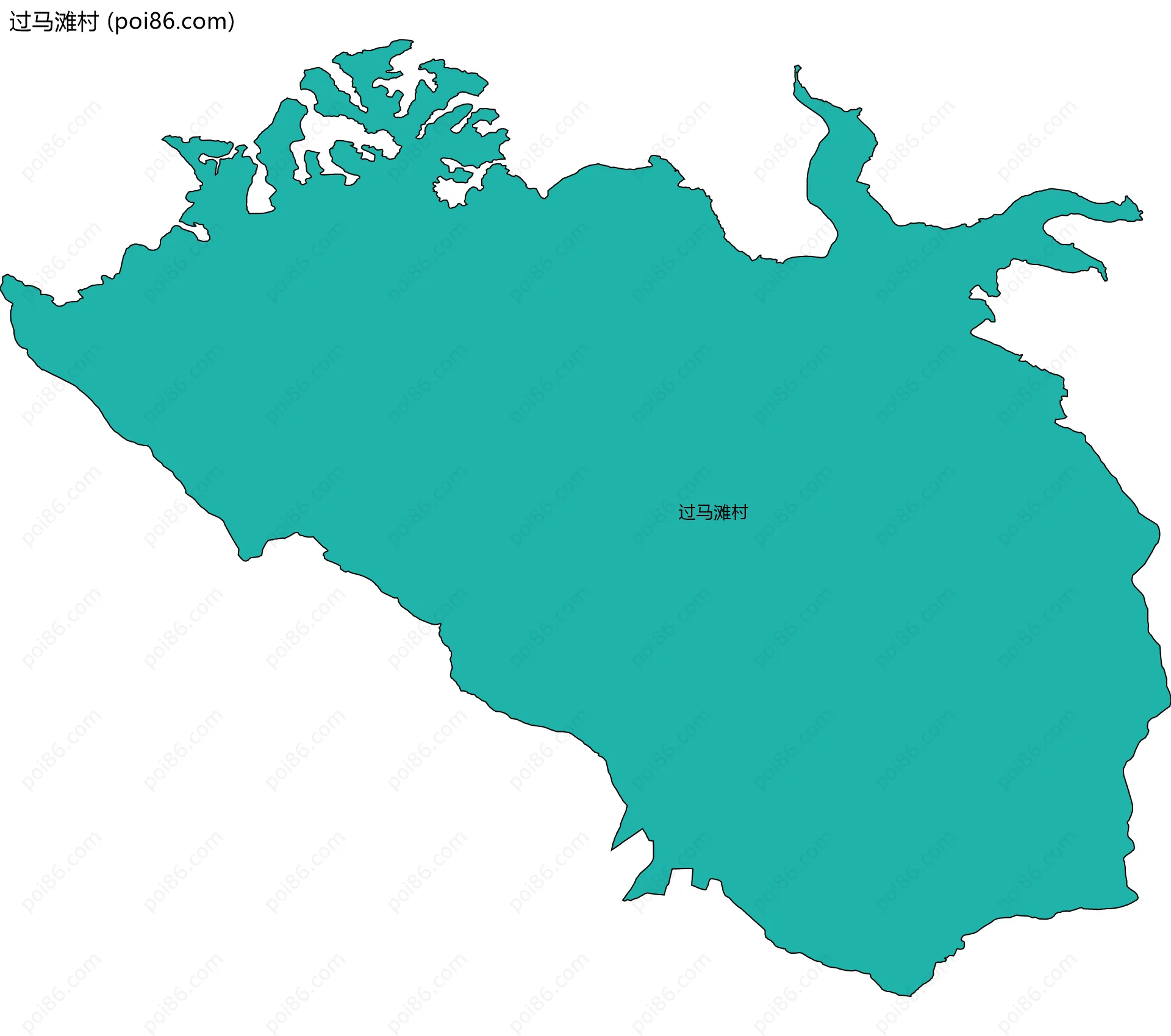 过马滩村边界地图