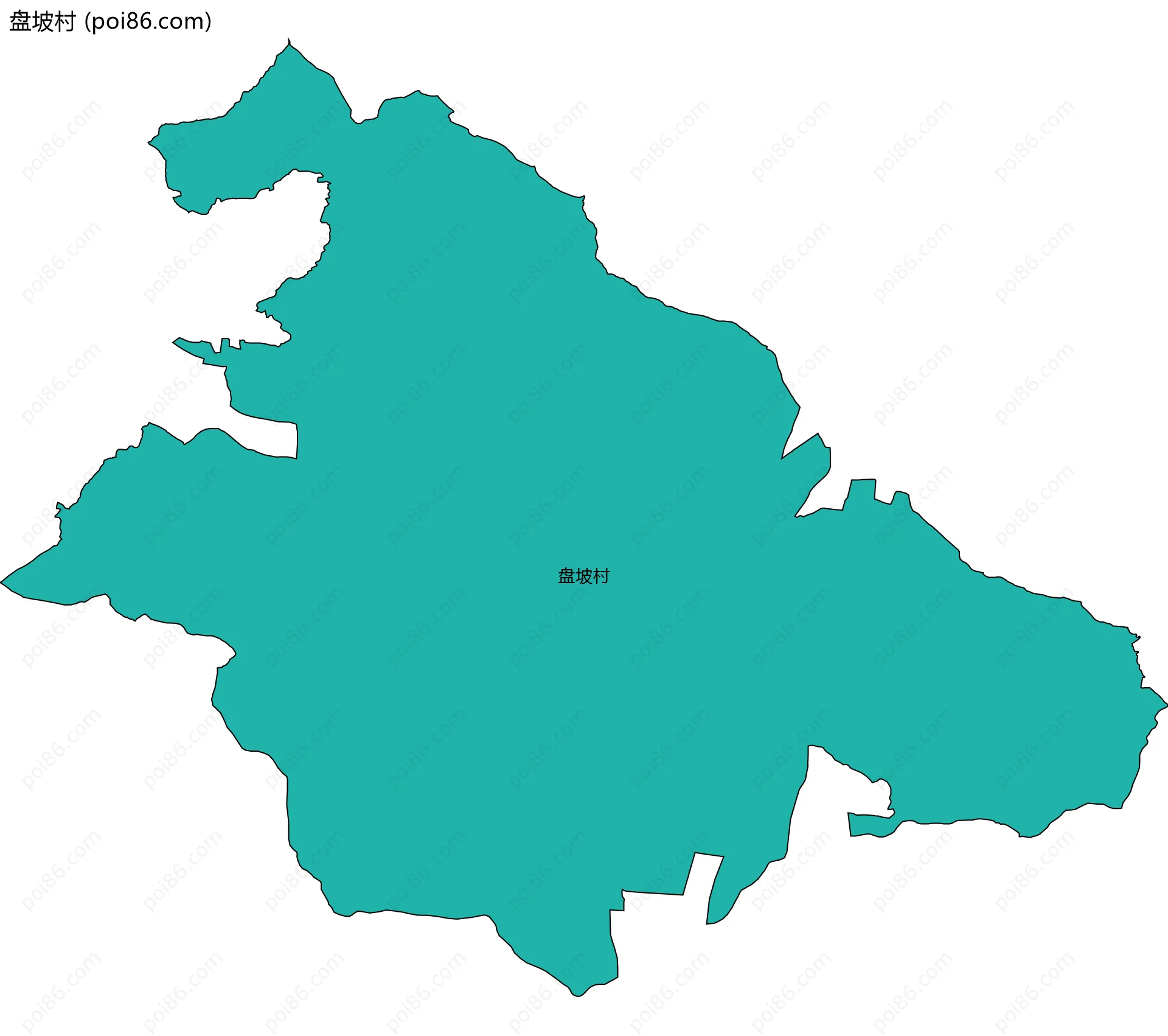 盘坡村边界地图