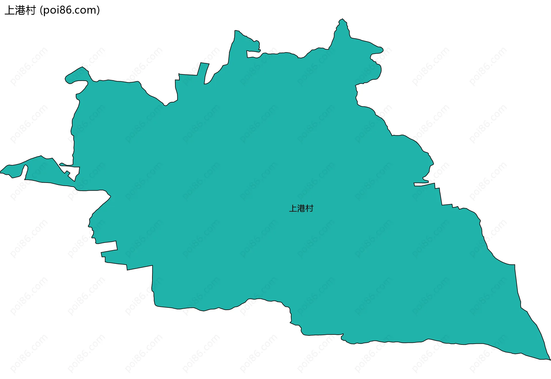 上港村边界地图