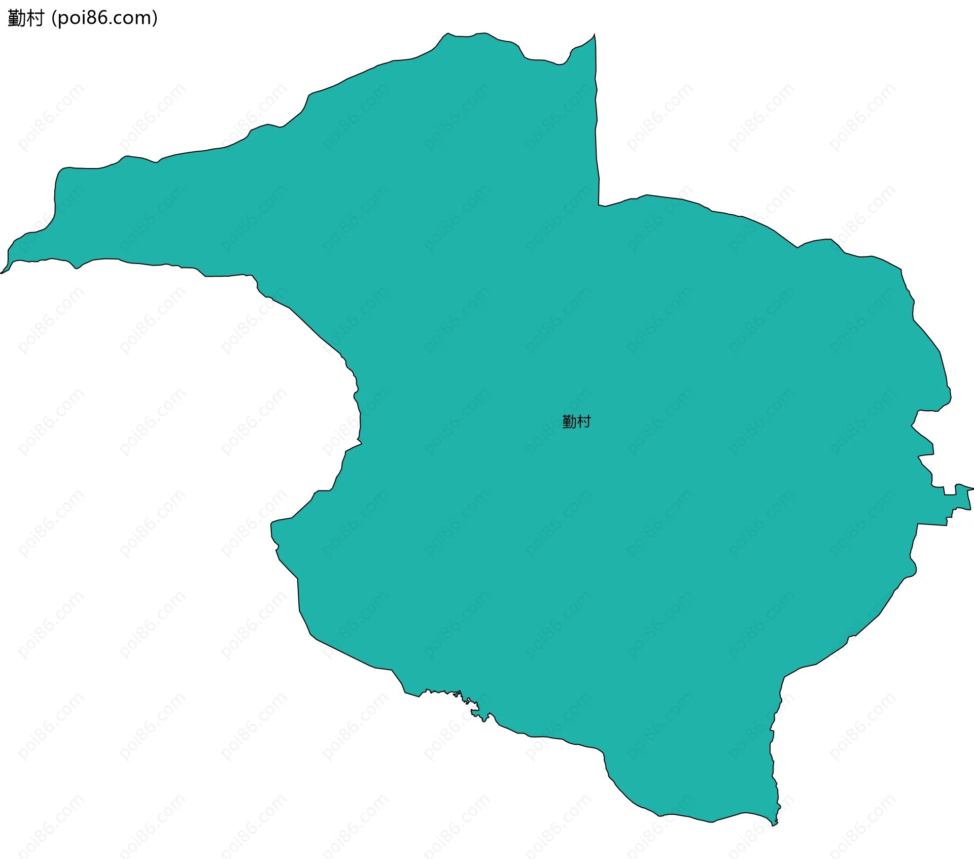勤村边界地图