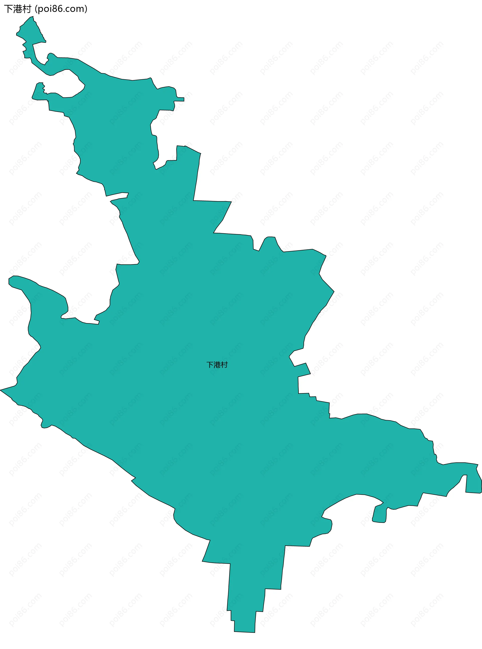 下港村边界地图