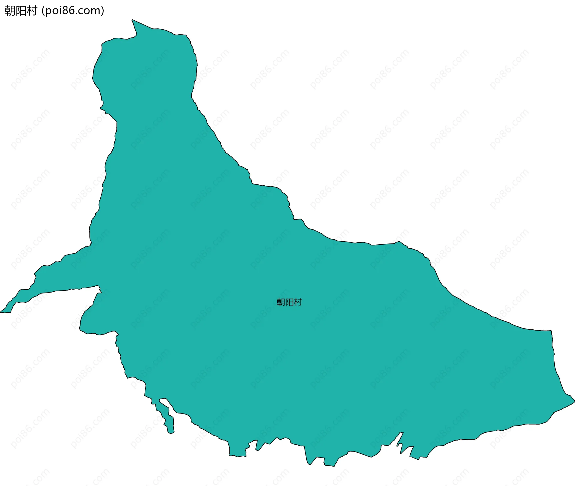 朝阳村边界地图
