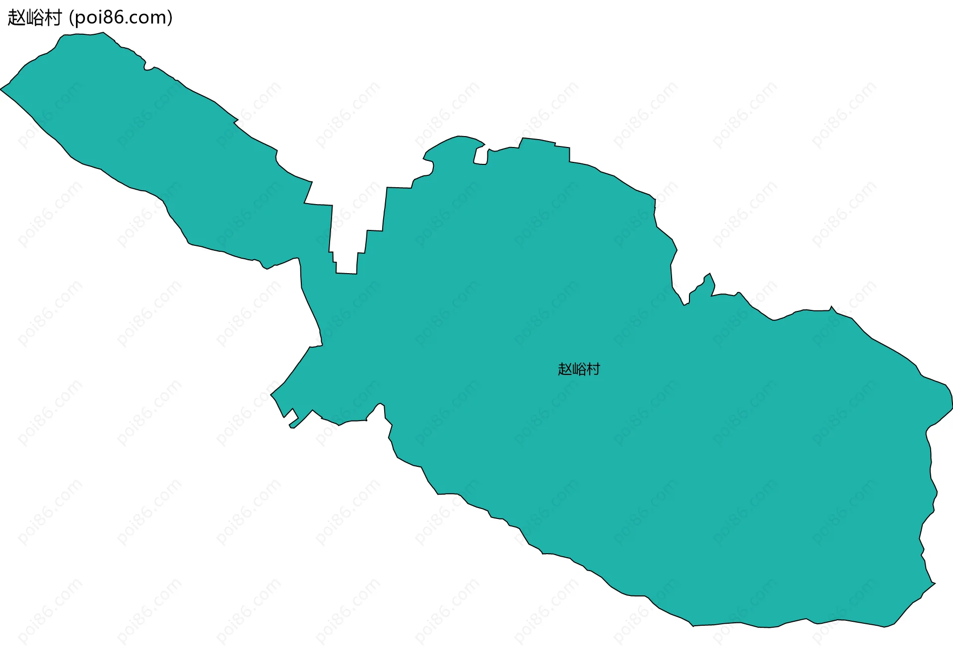 赵峪村边界地图