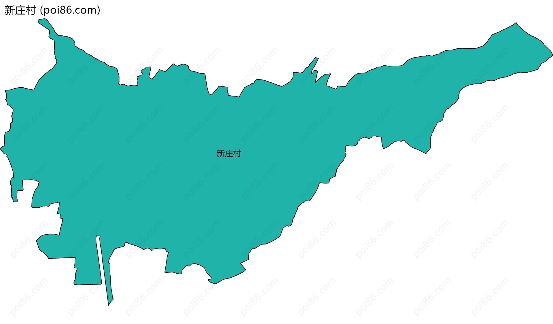 新庄村边界地图
