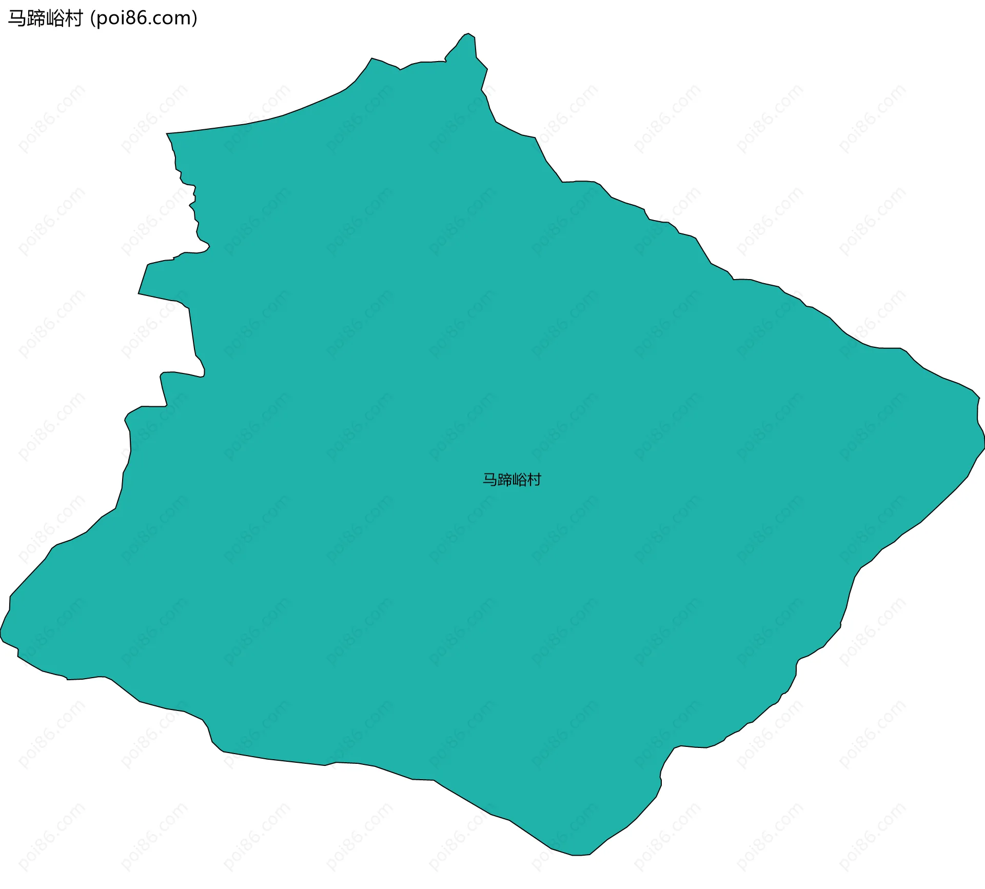 马蹄峪村边界地图