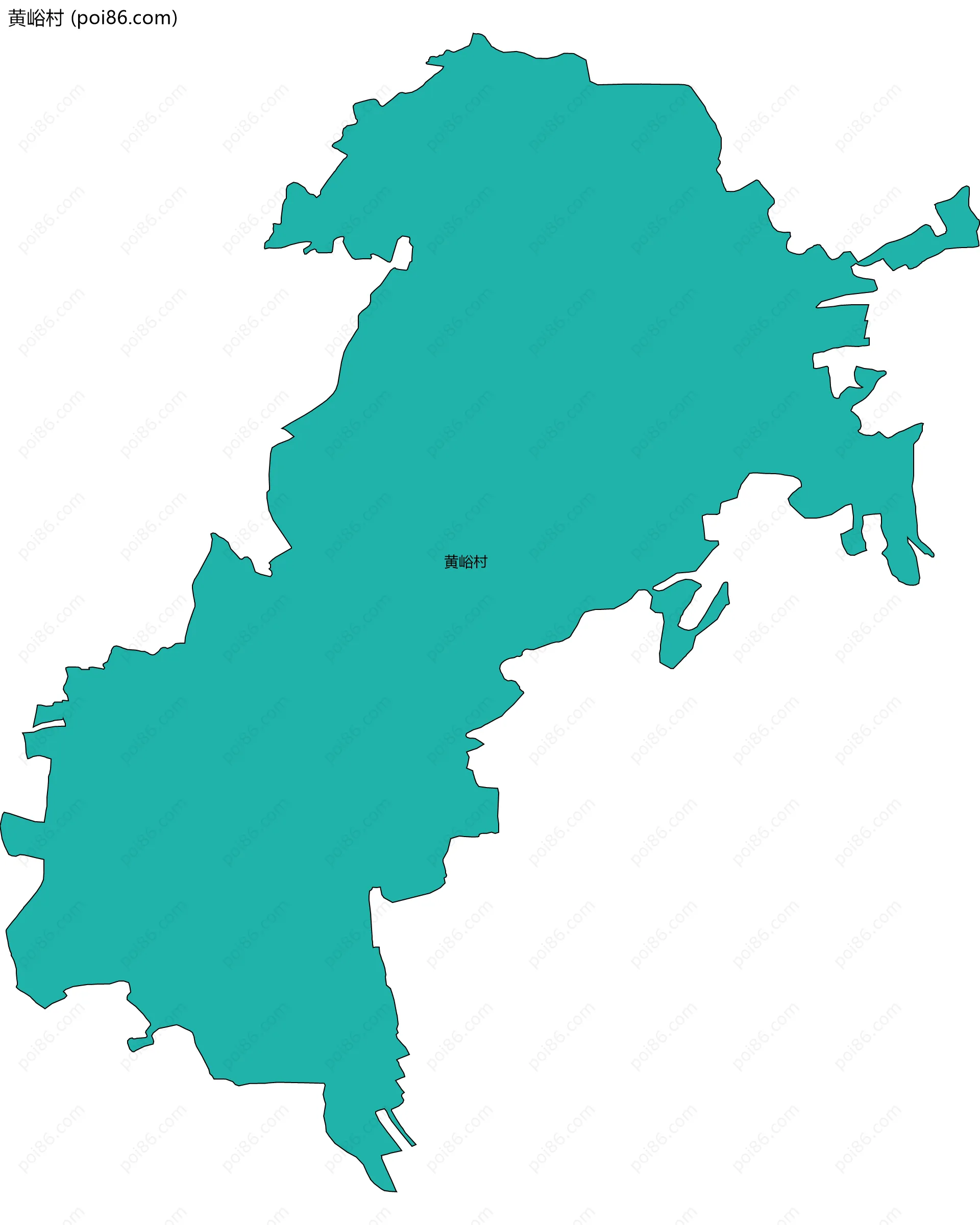 黄峪村边界地图