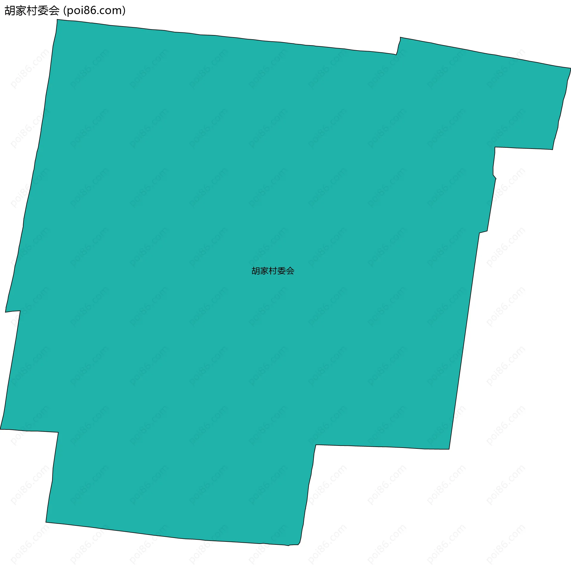 胡家村委会边界地图