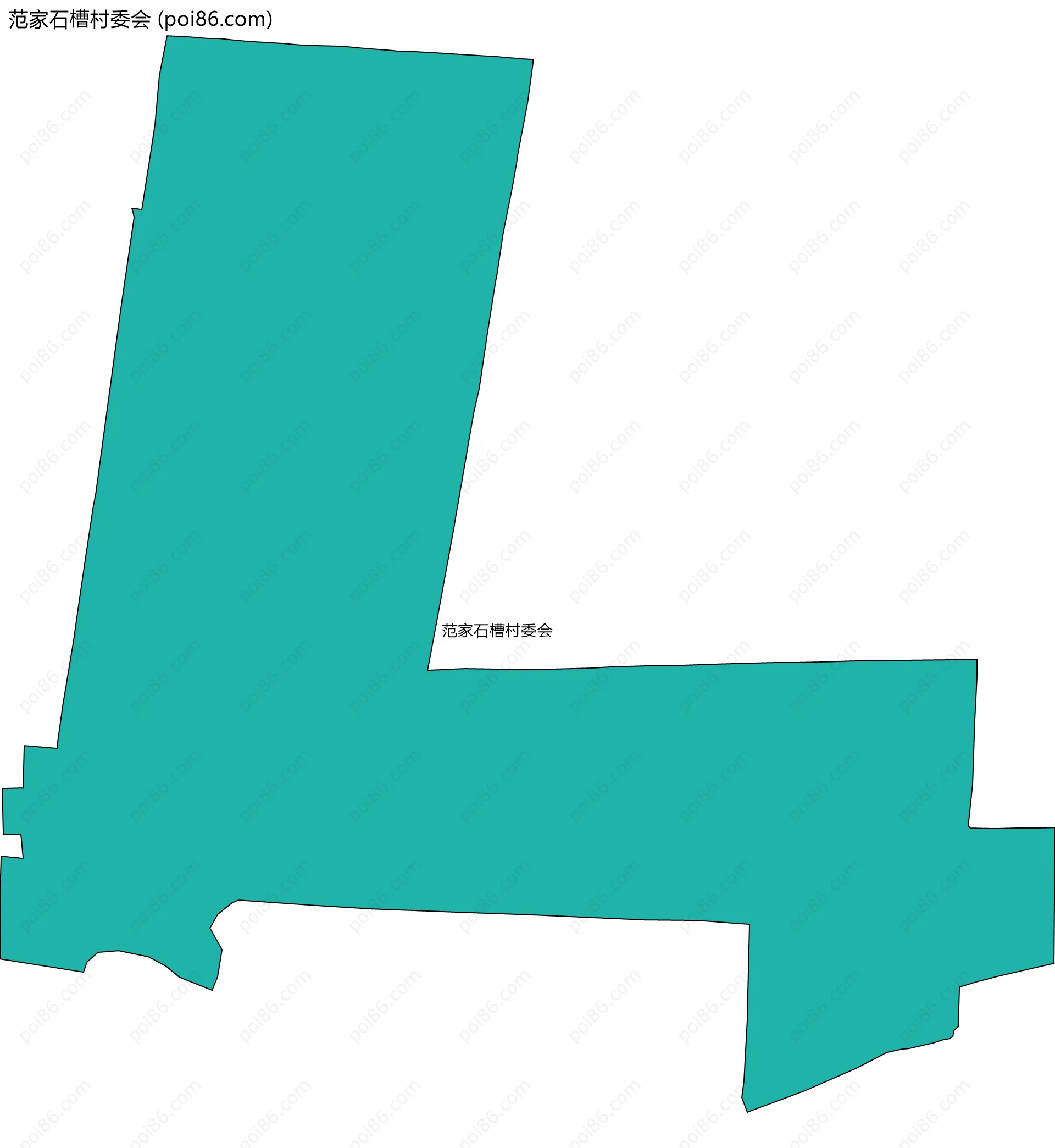 范家石槽村委会边界地图