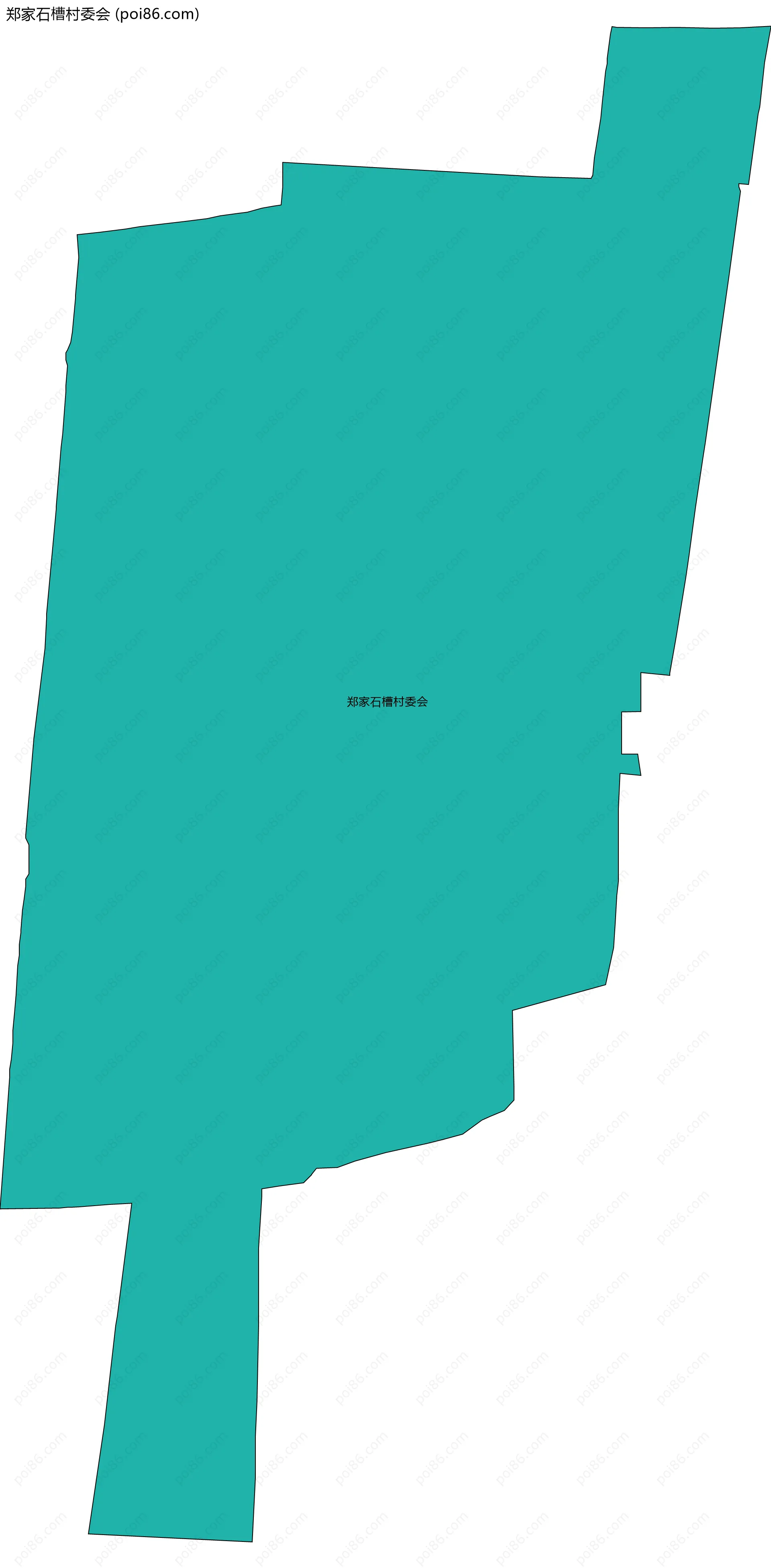 郑家石槽村委会边界地图