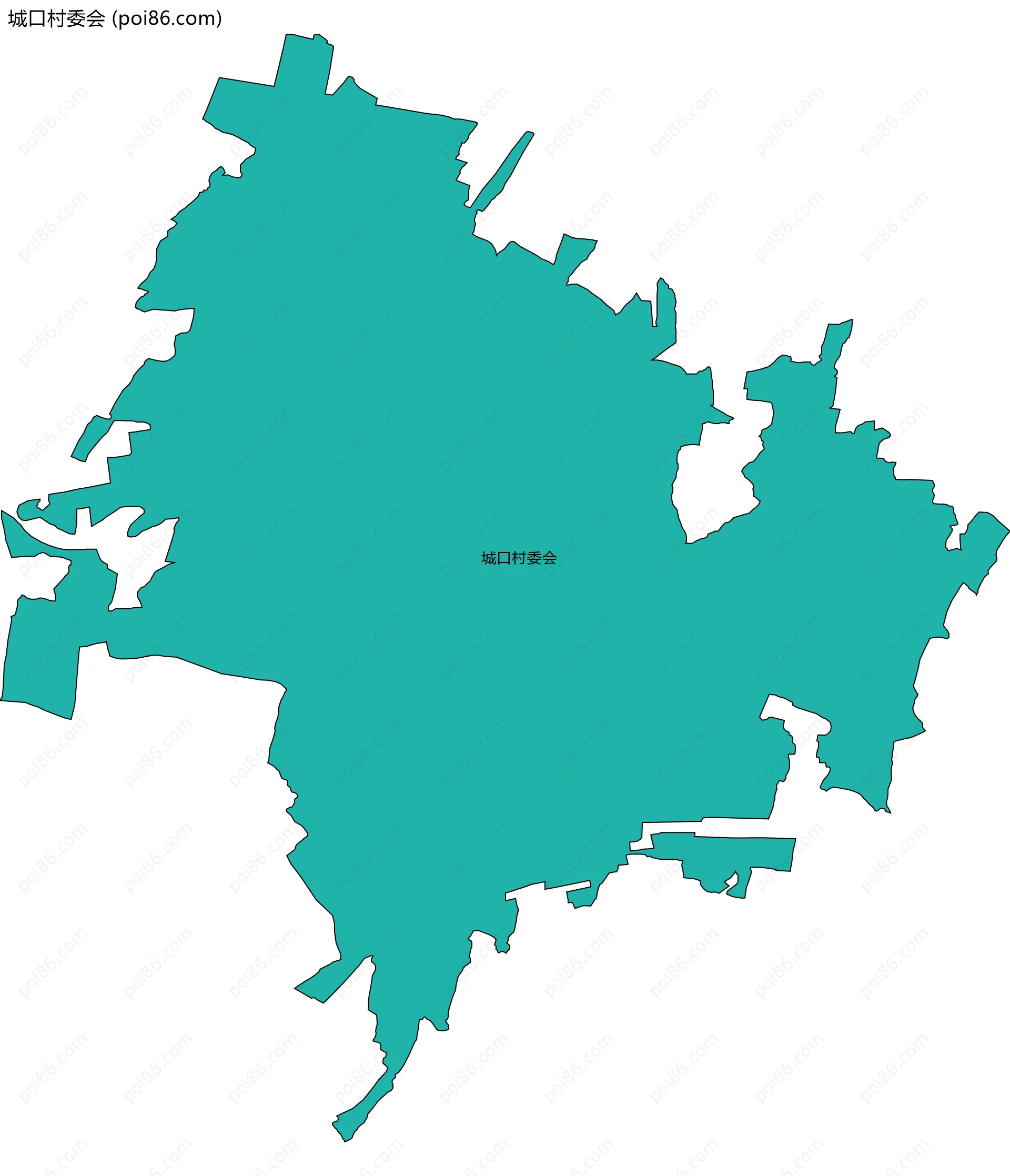 城口村委会边界地图