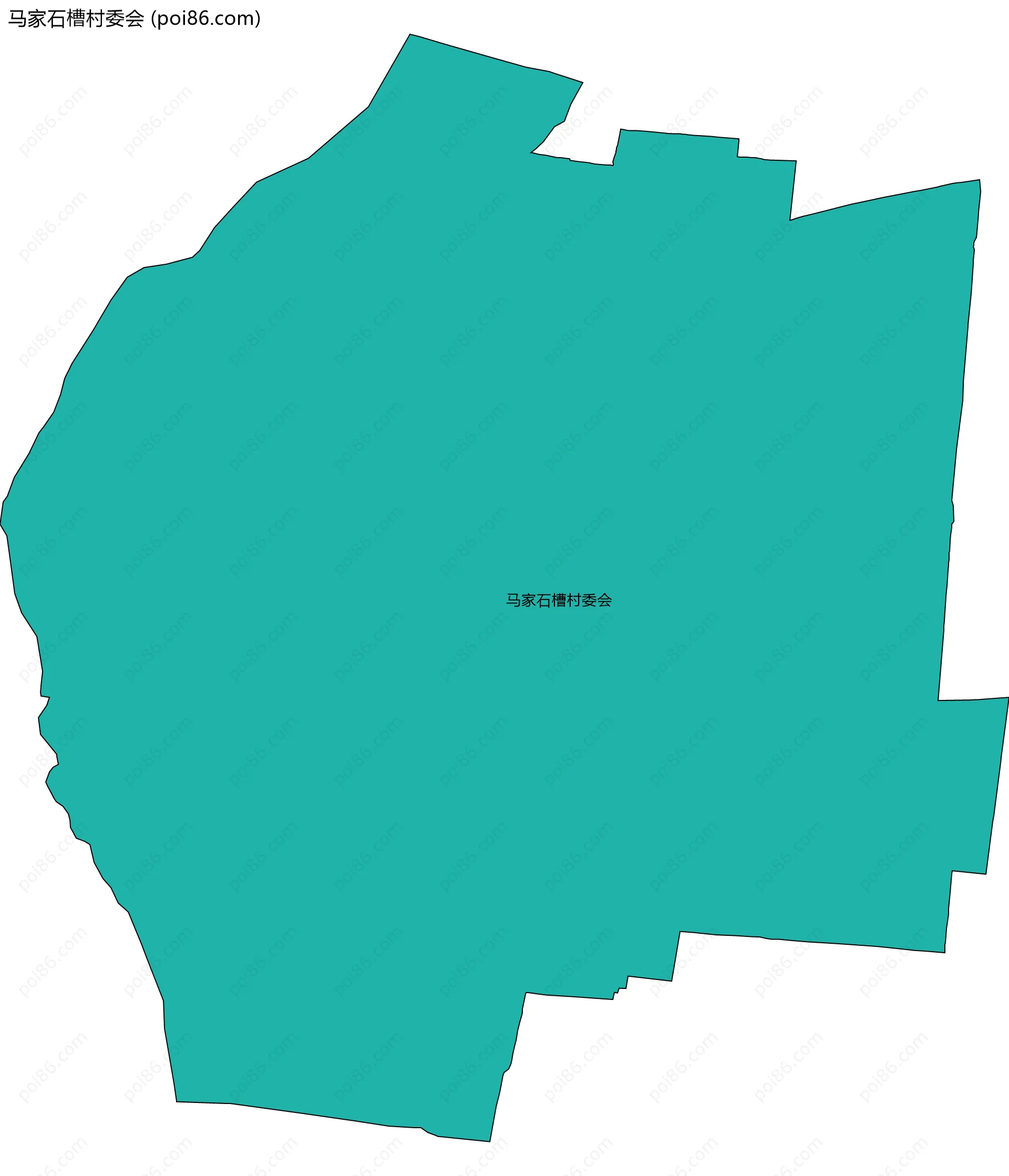 马家石槽村委会边界地图