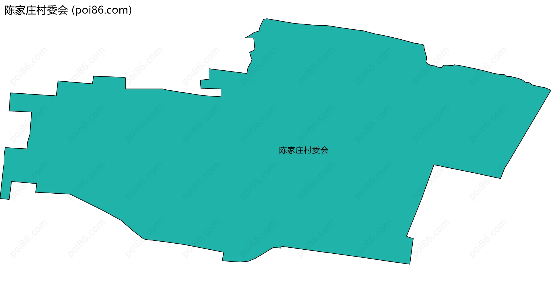 陈家庄村委会边界地图