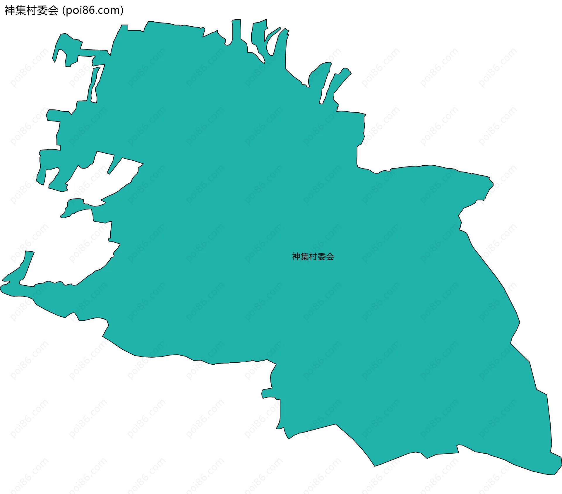 神集村委会边界地图