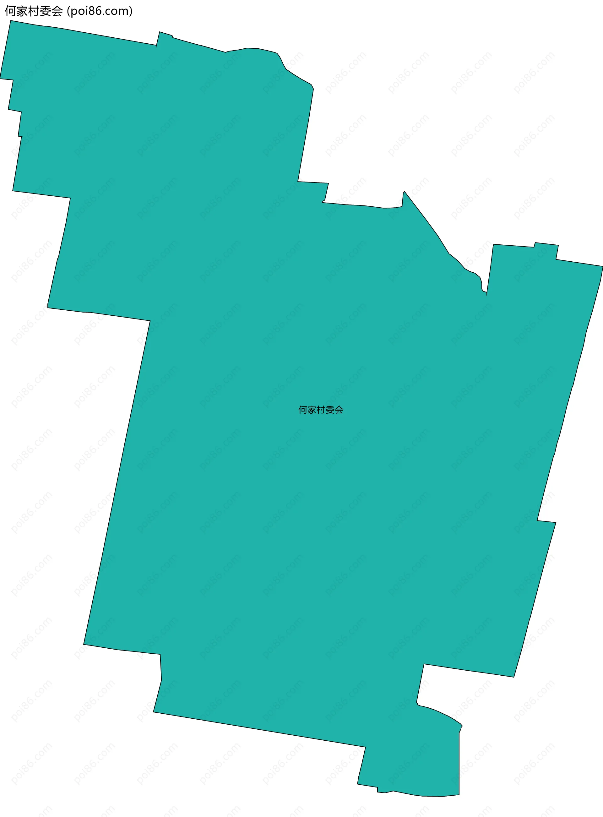 何家村委会边界地图