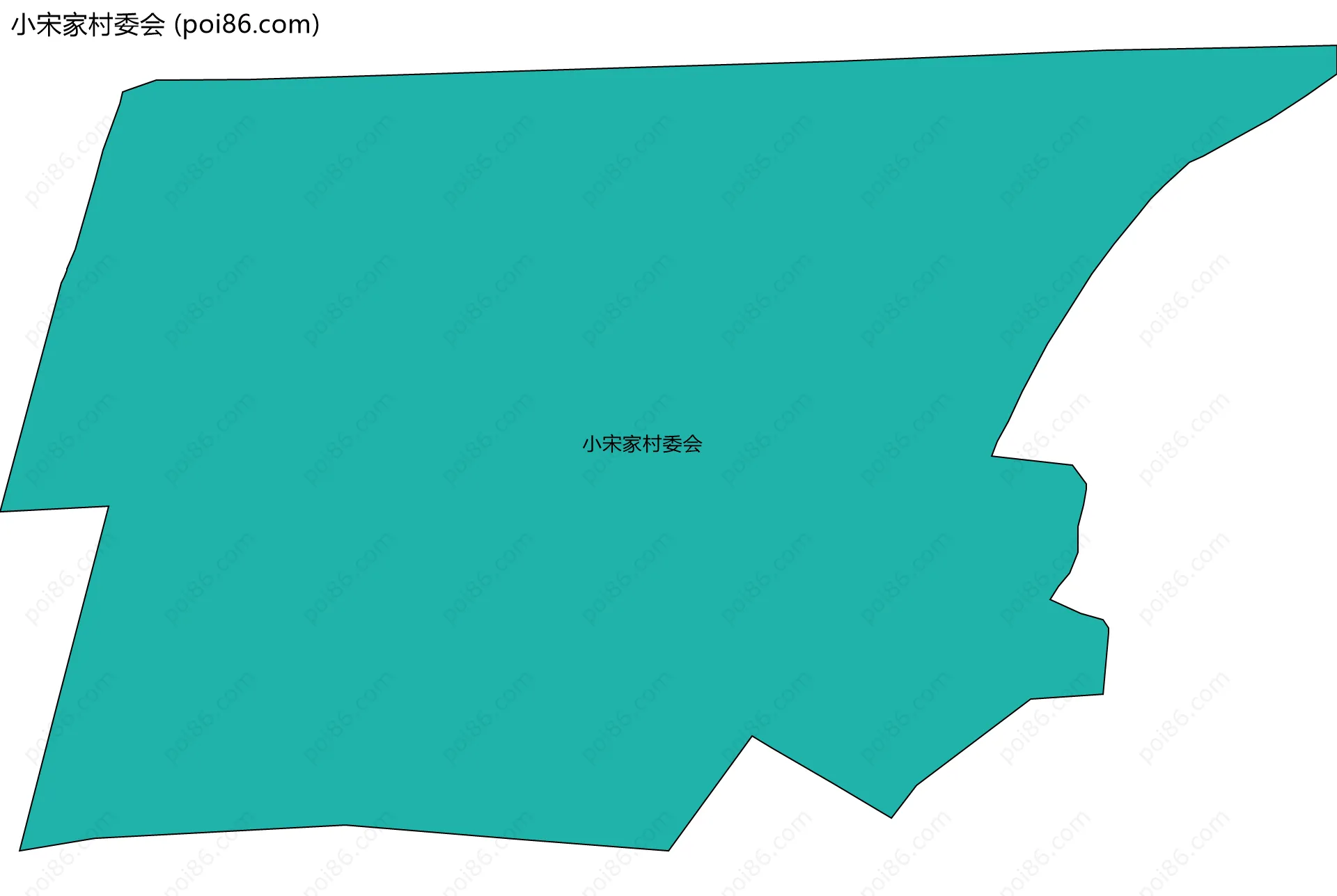 小宋家村委会边界地图