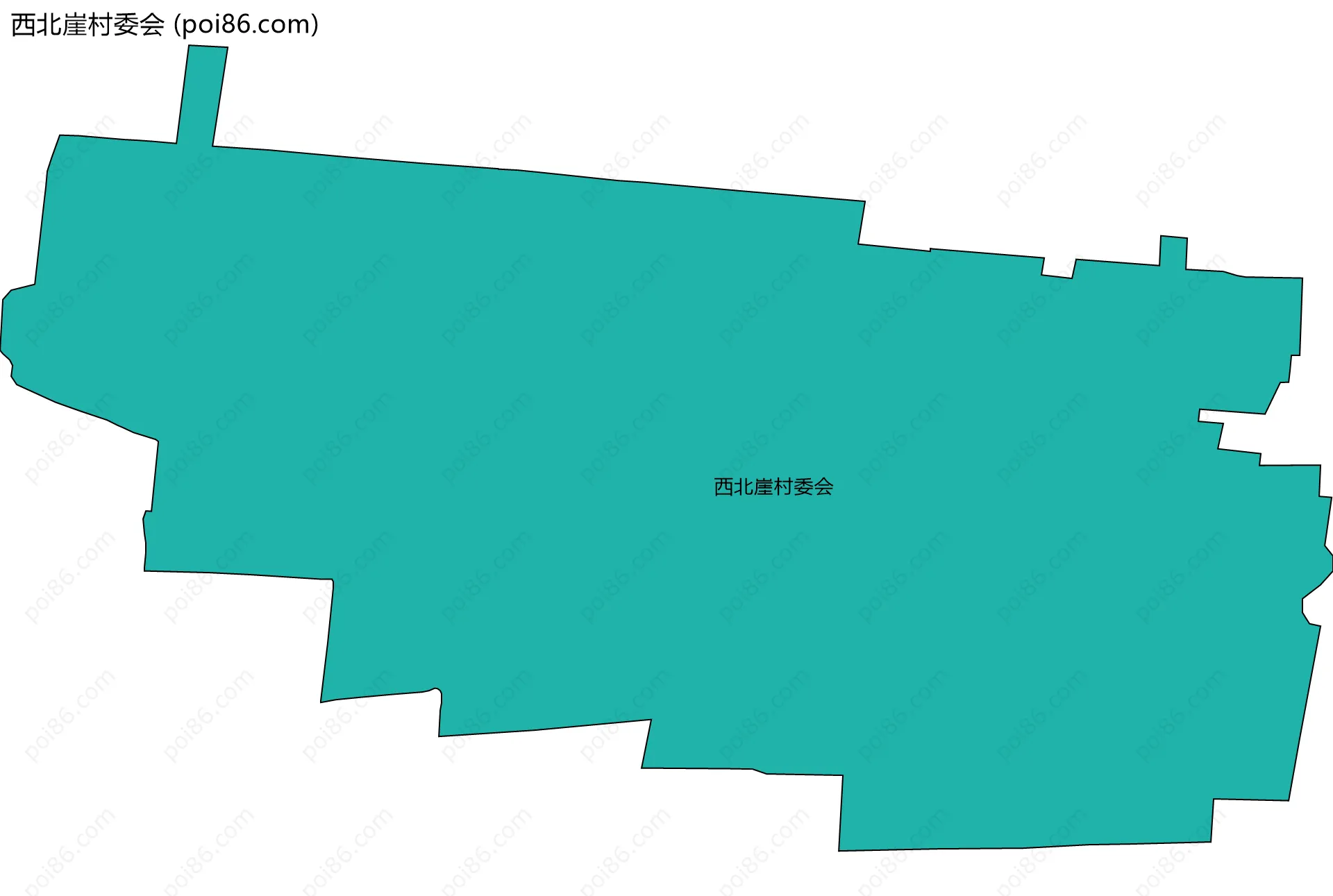 西北崖村委会边界地图