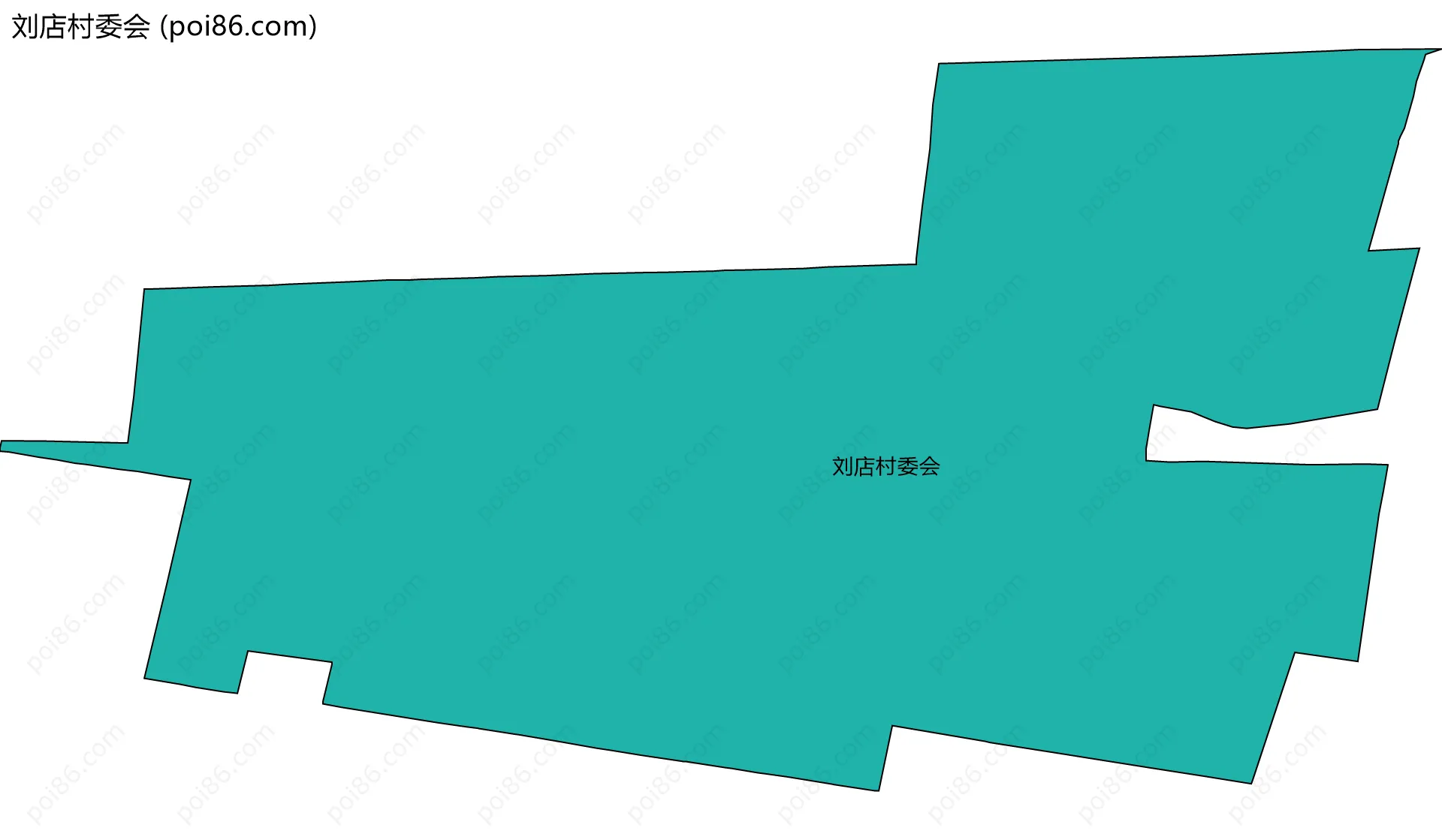 刘店村委会边界地图