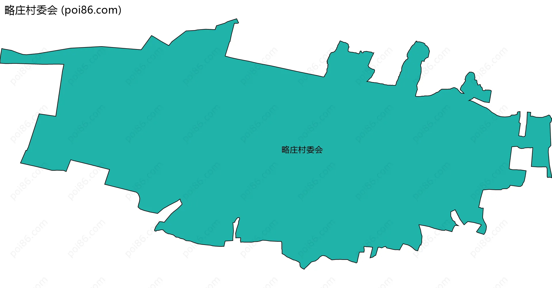 略庄村委会边界地图