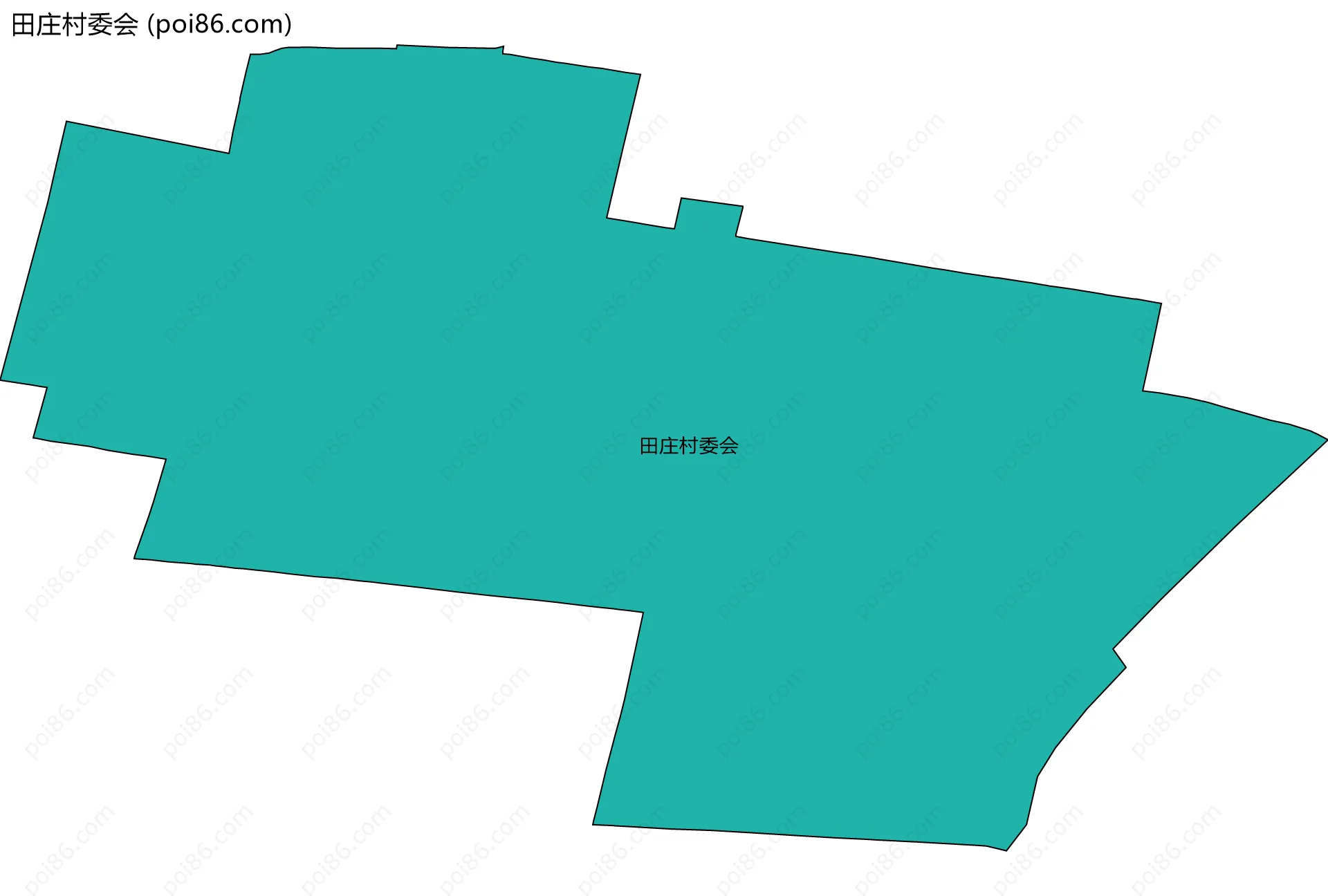 田庄村委会边界地图