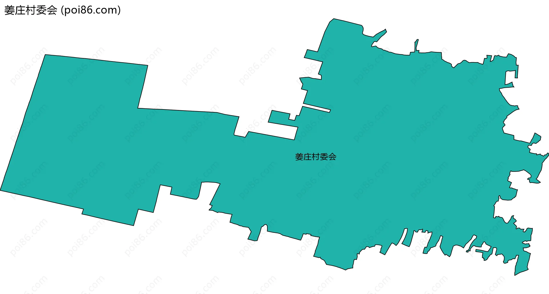 姜庄村委会边界地图