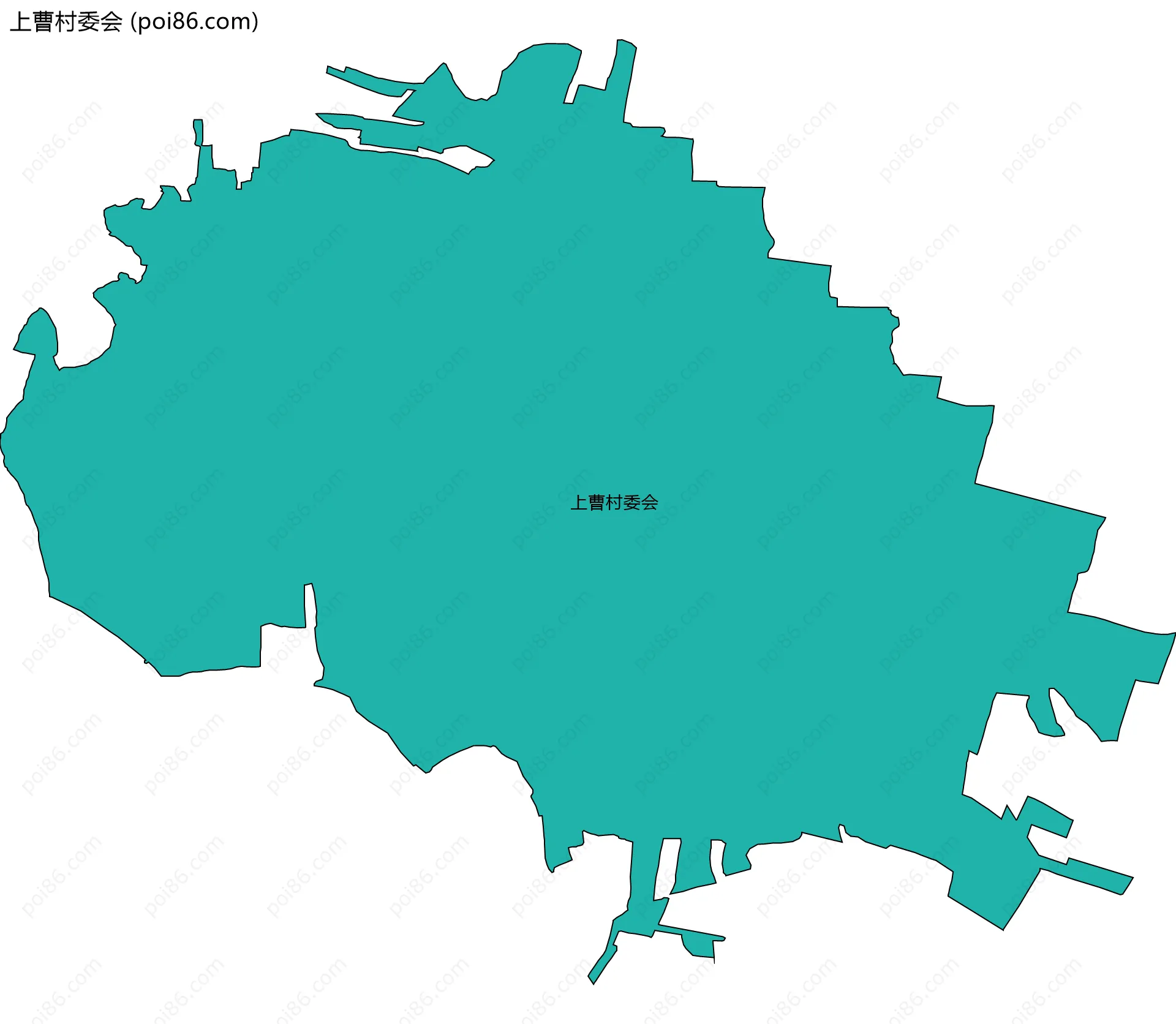 上曹村委会边界地图