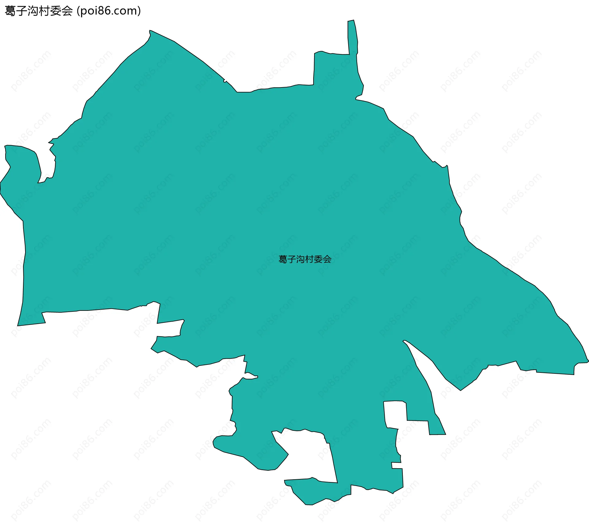 葛子沟村委会边界地图