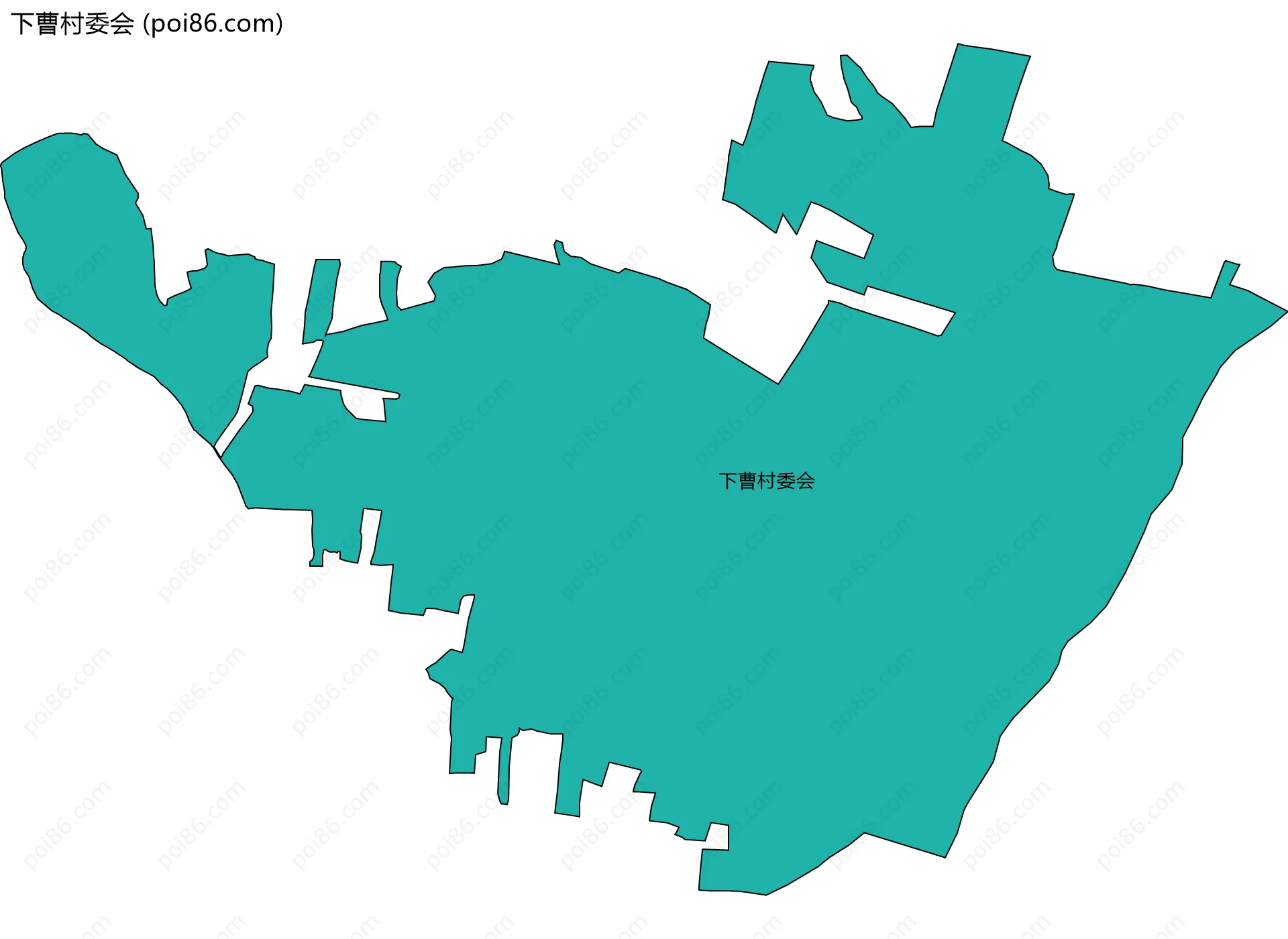 下曹村委会边界地图