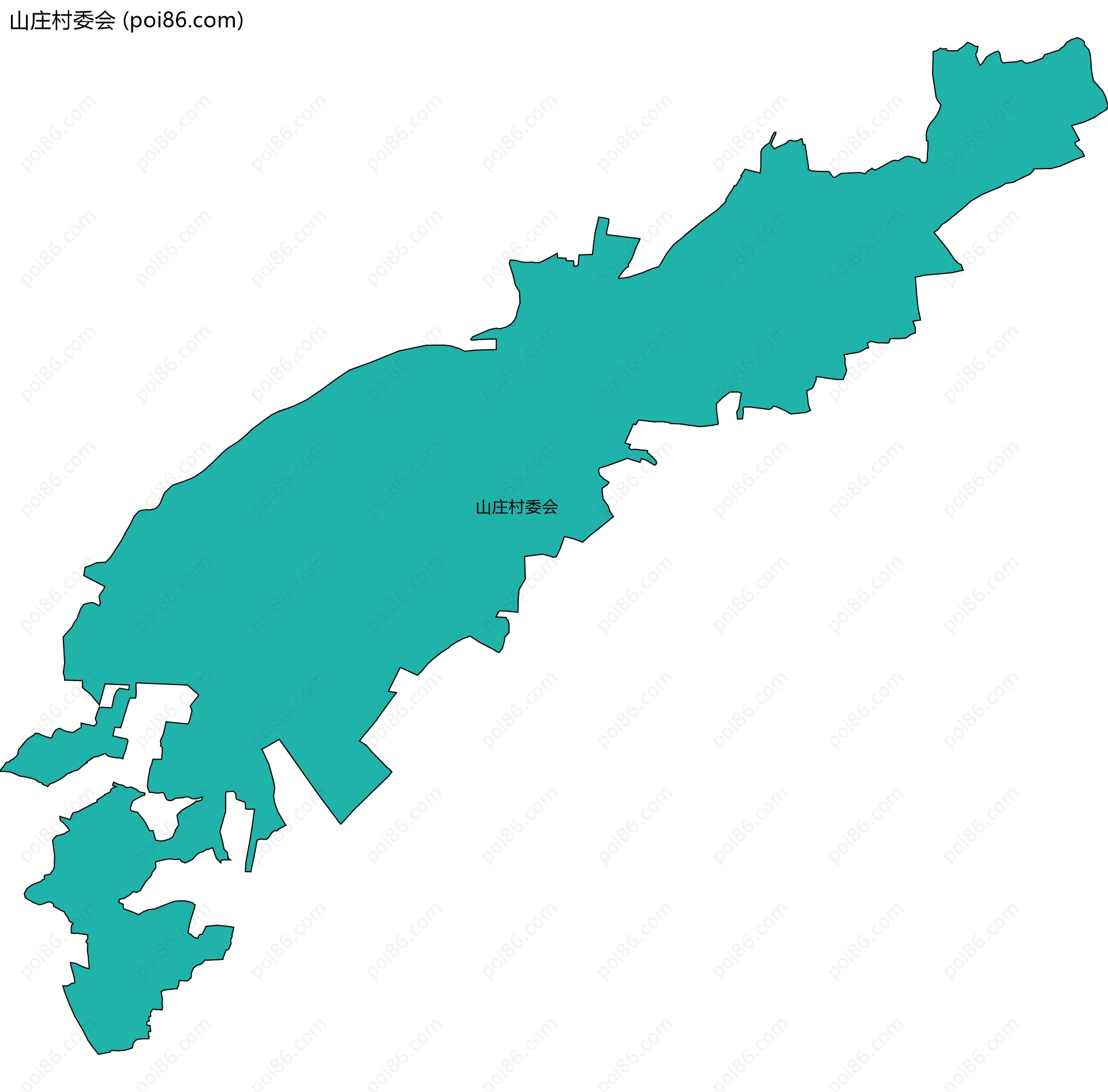 山庄村委会边界地图