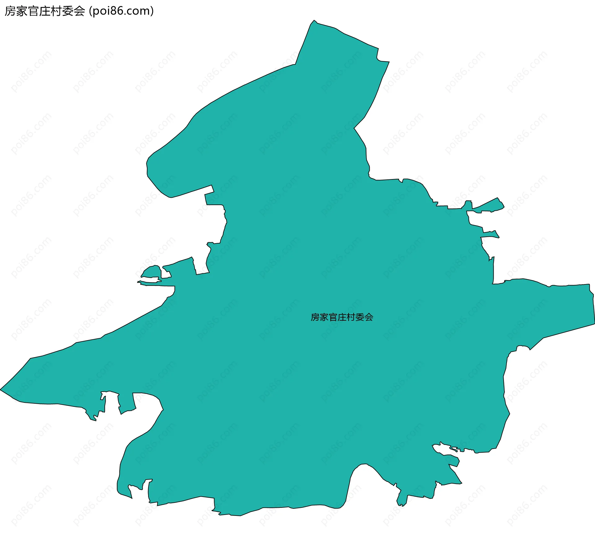 房家官庄村委会边界地图