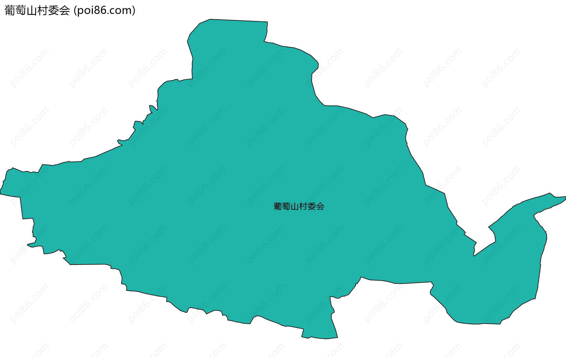 葡萄山村委会边界地图