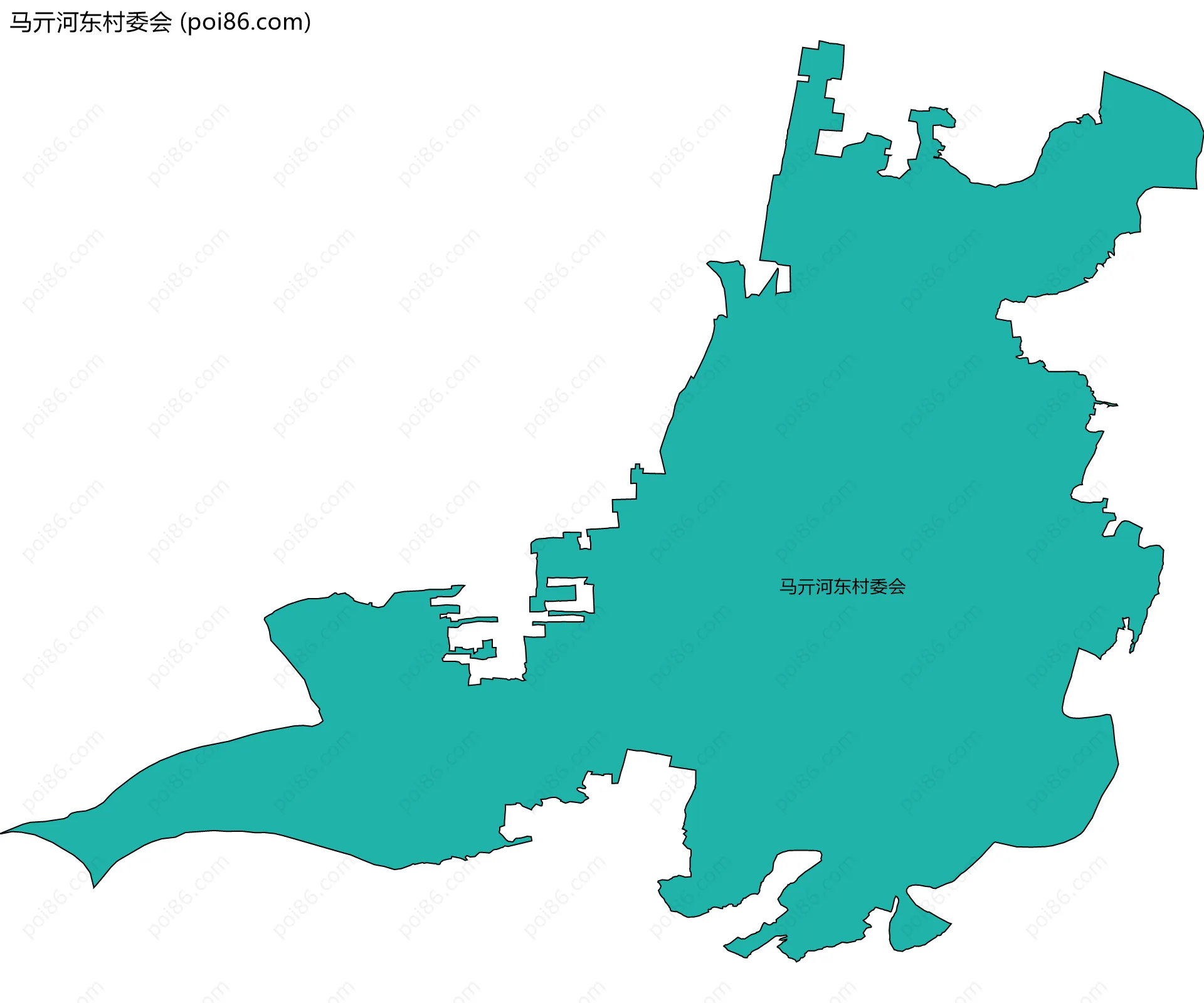 马亓河东村委会边界地图