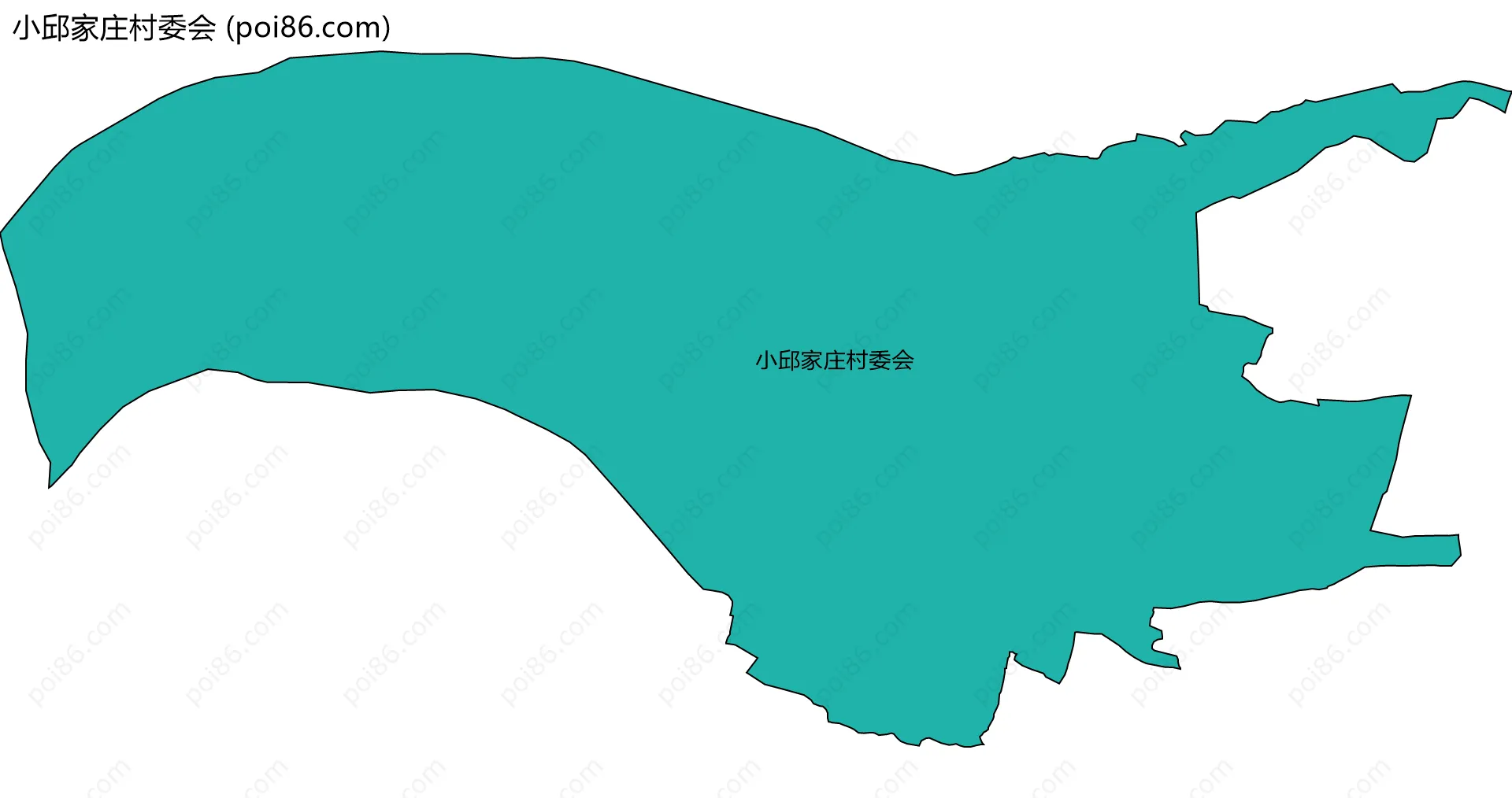 小邱家庄村委会边界地图