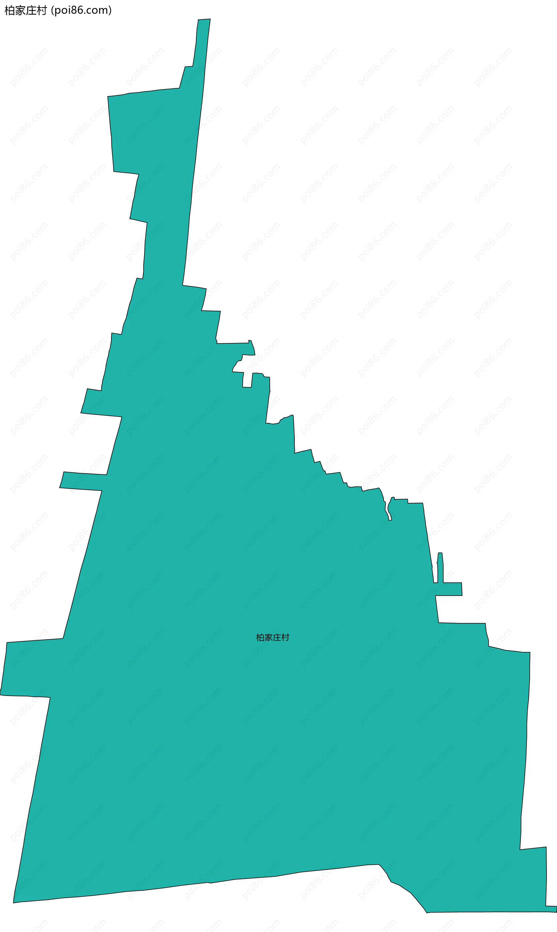 柏家庄村边界地图