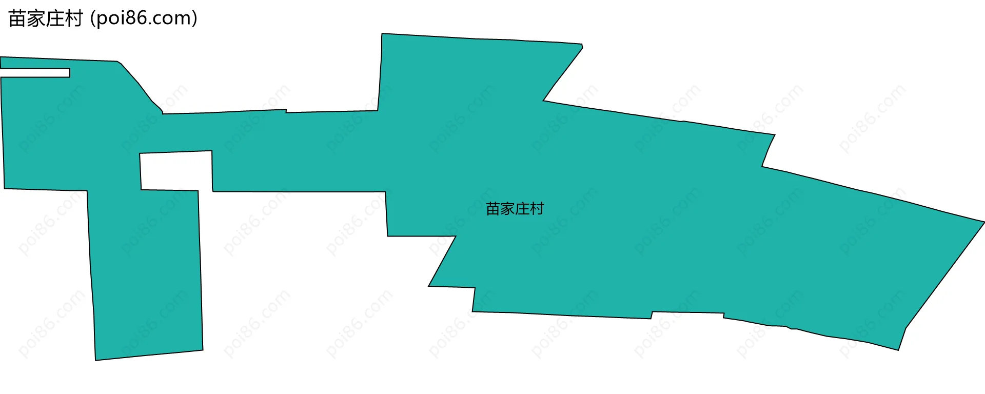 苗家庄村边界地图