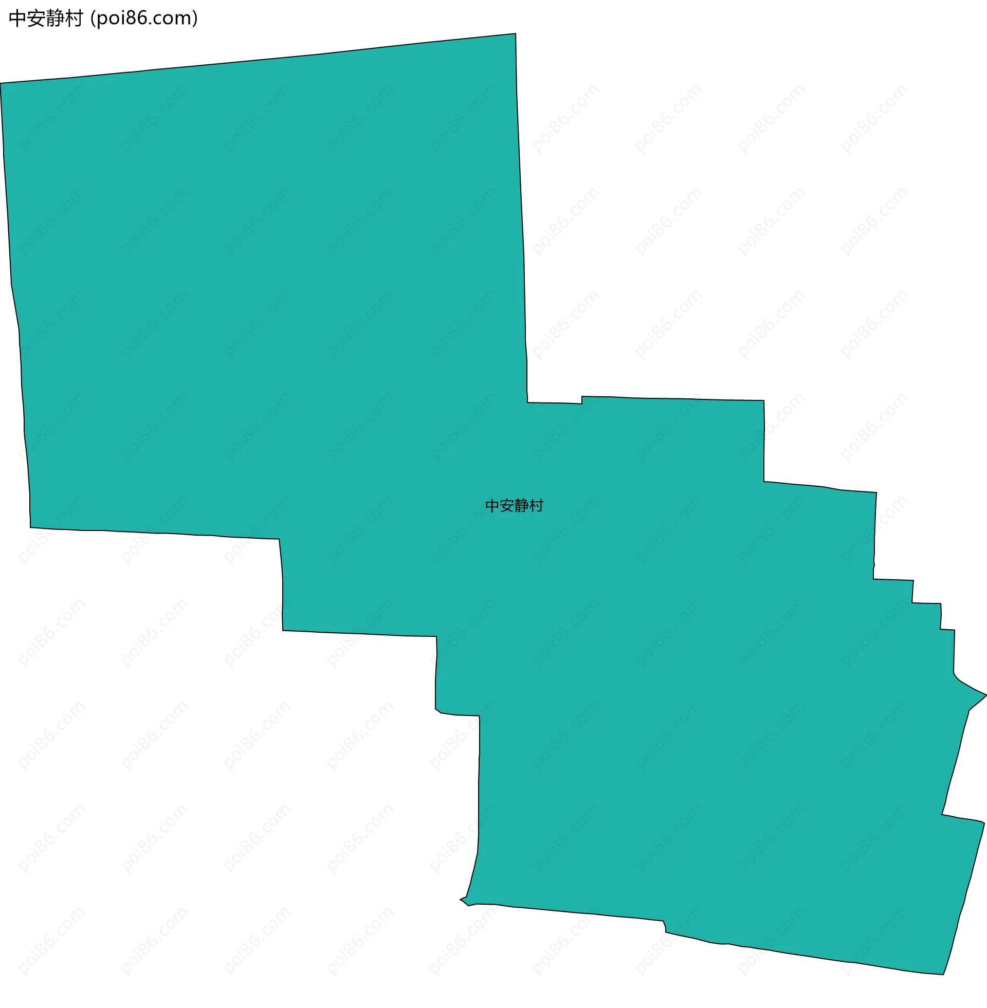 中安静村边界地图