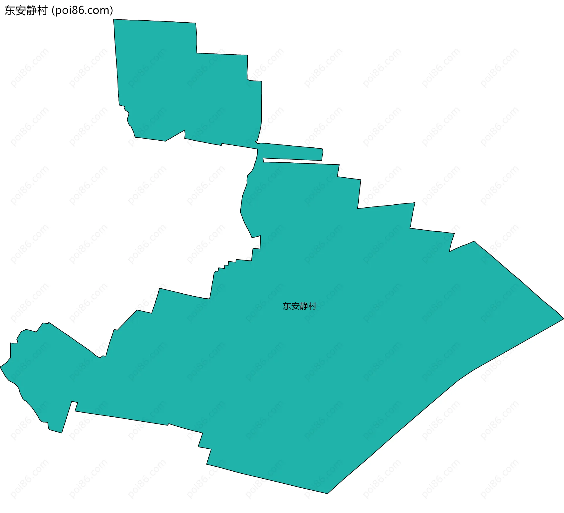 东安静村边界地图