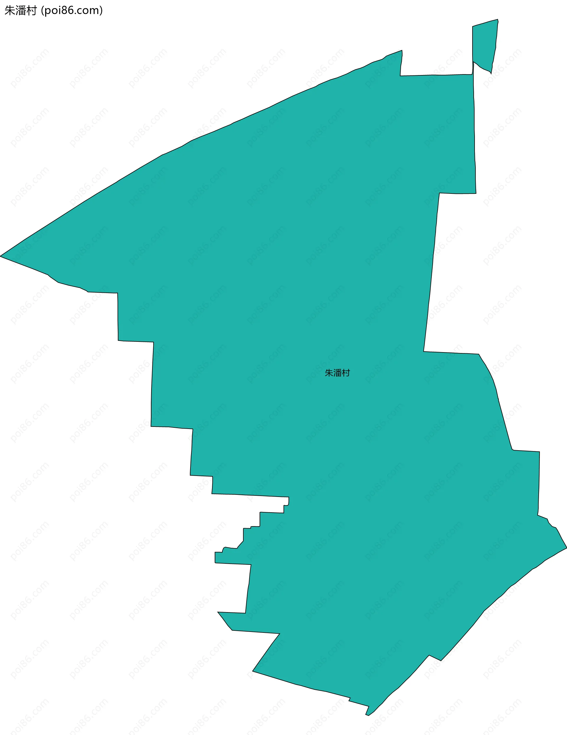 朱潘村边界地图