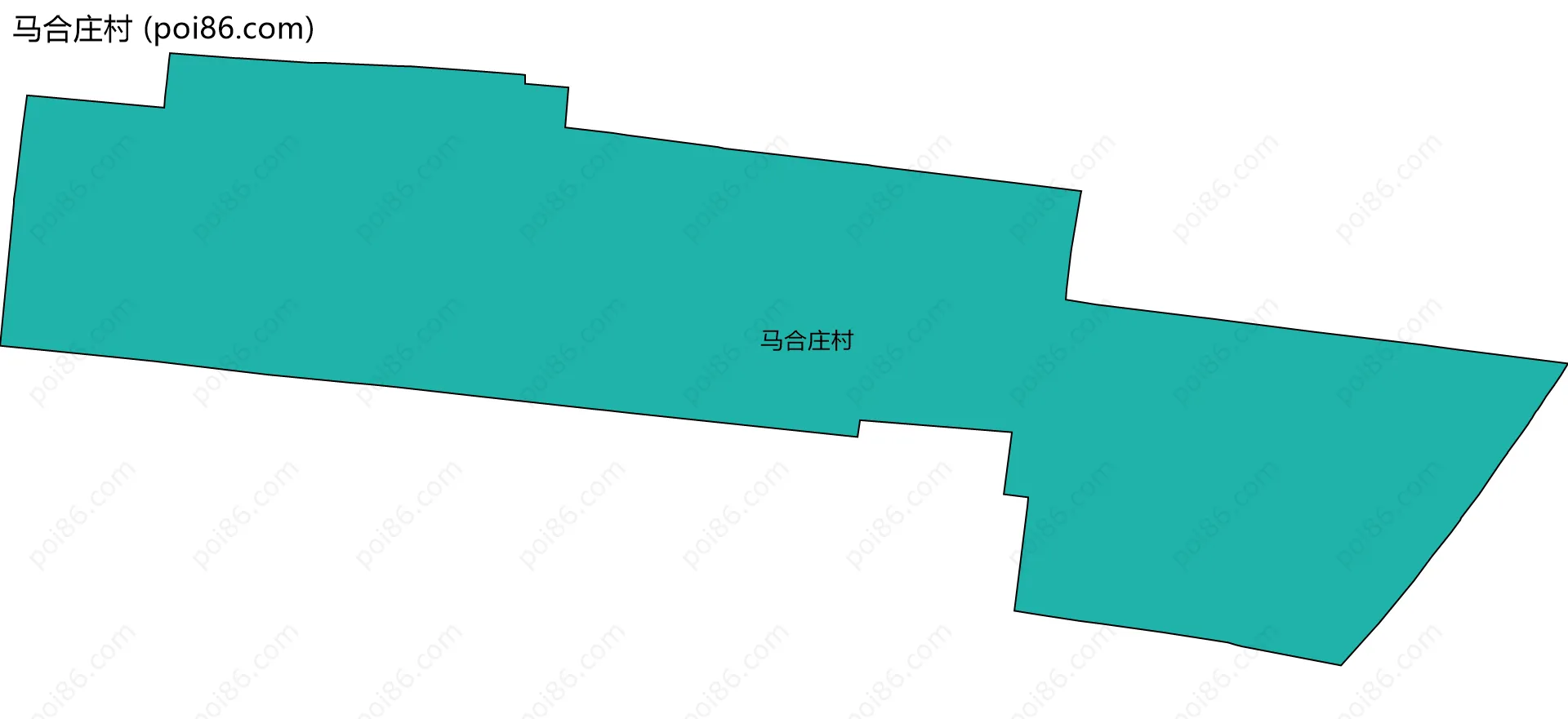 马合庄村边界地图