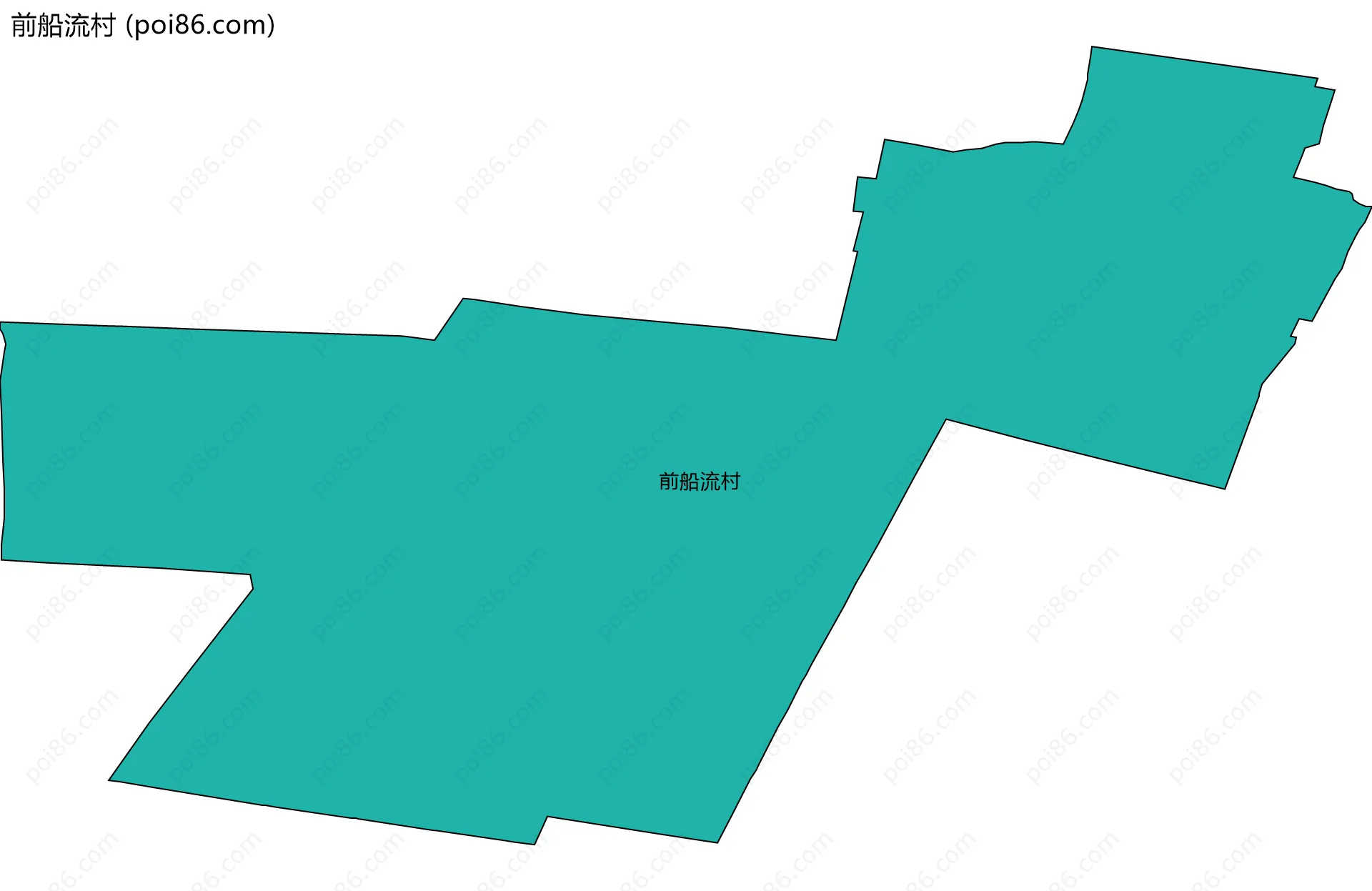 前船流村边界地图