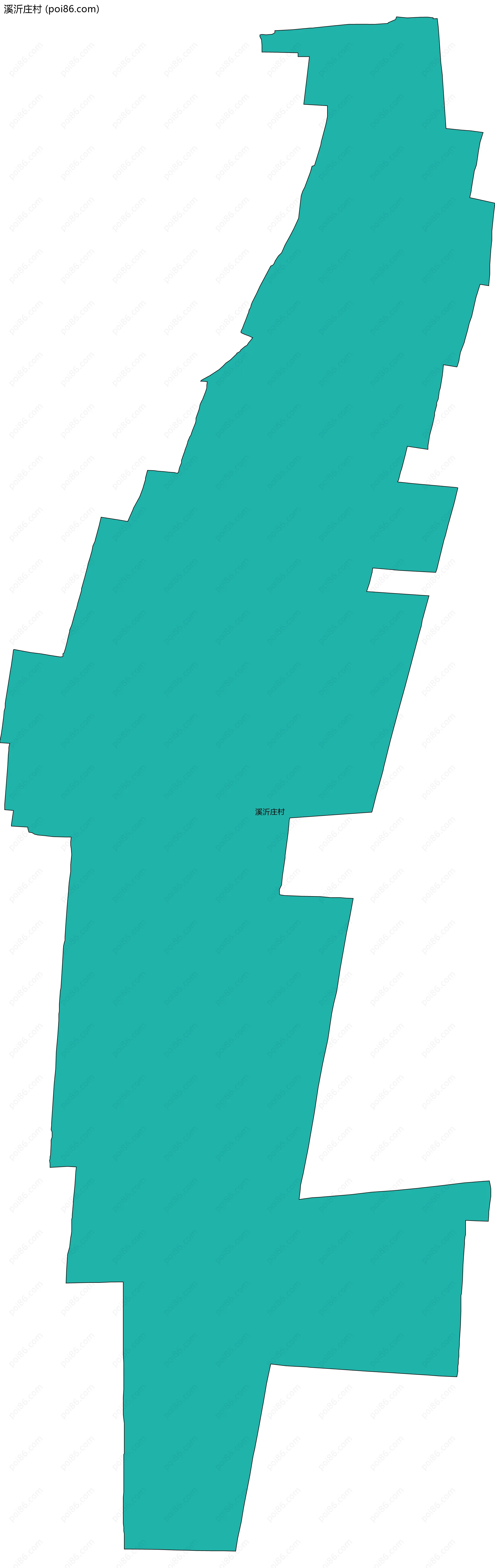 溪沂庄村边界地图