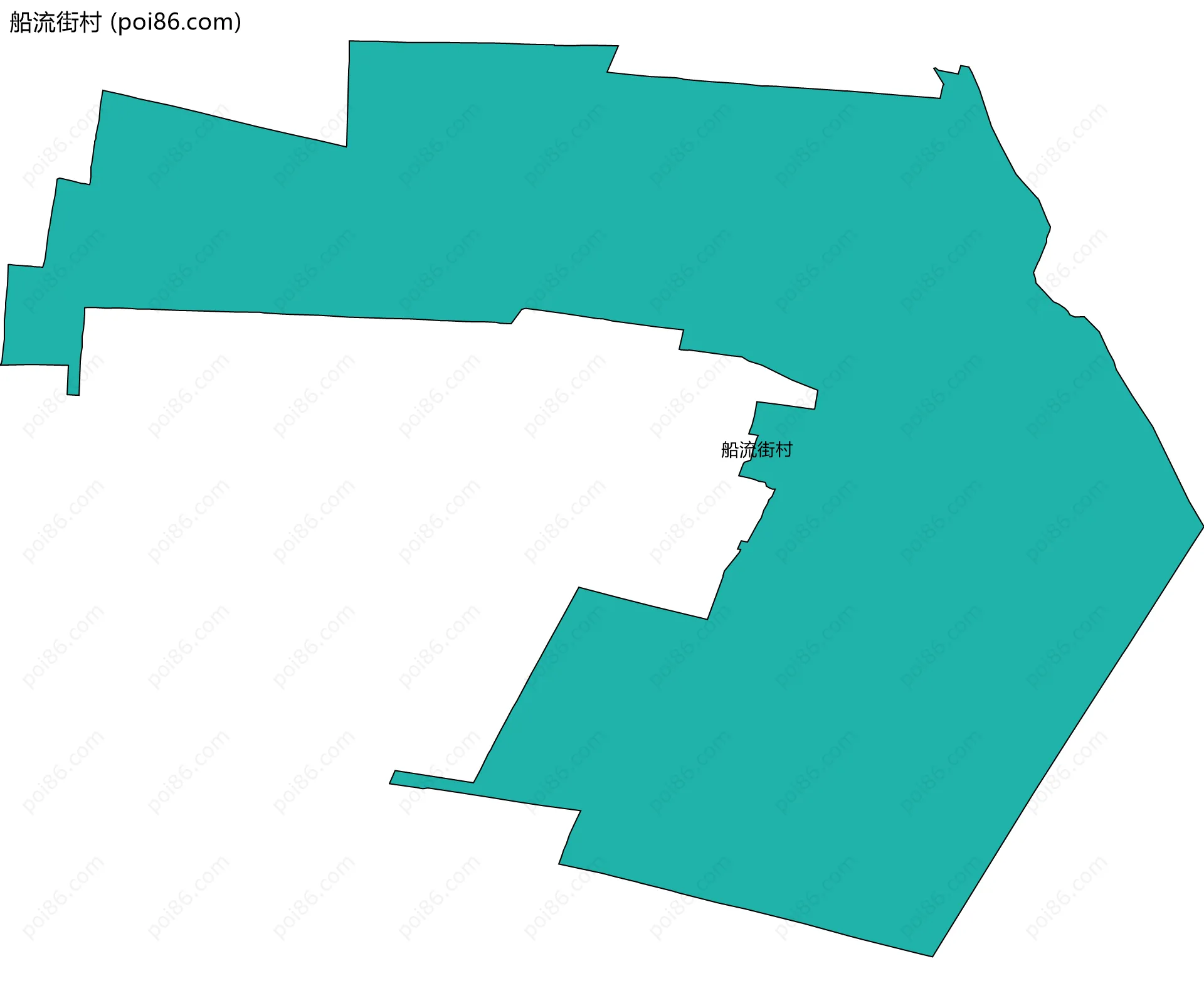 船流街村边界地图