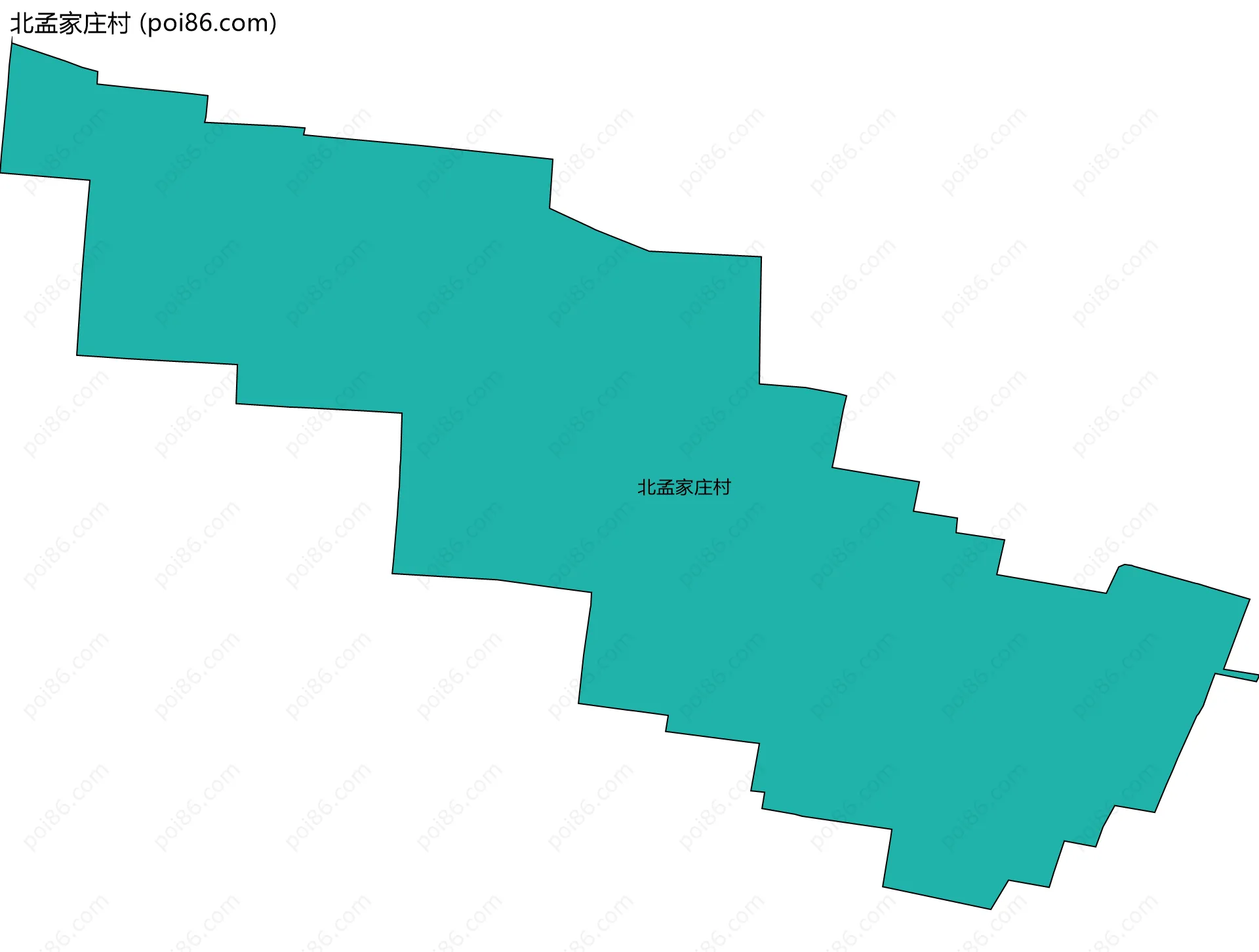 北孟家庄村边界地图