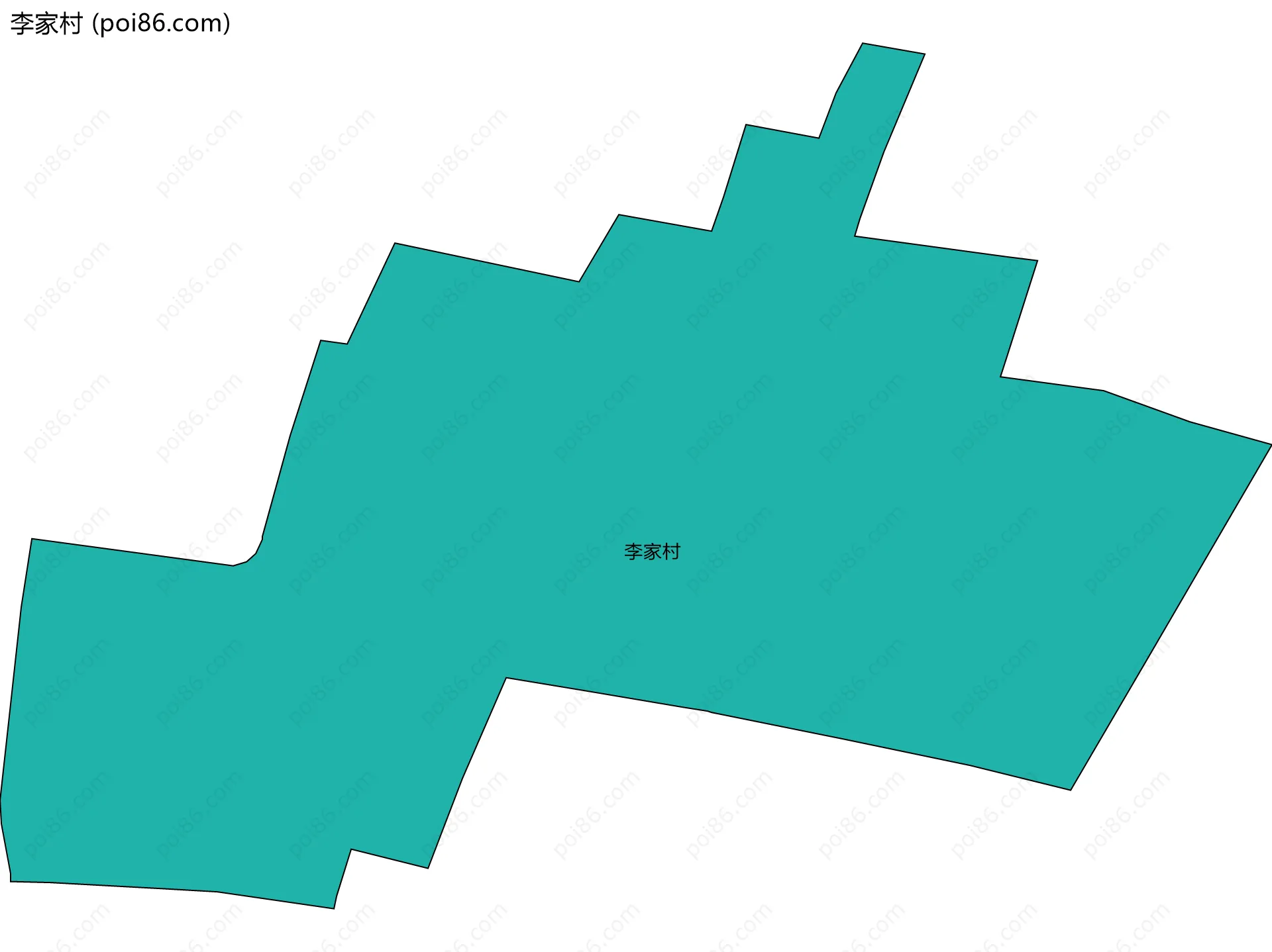 李家村边界地图
