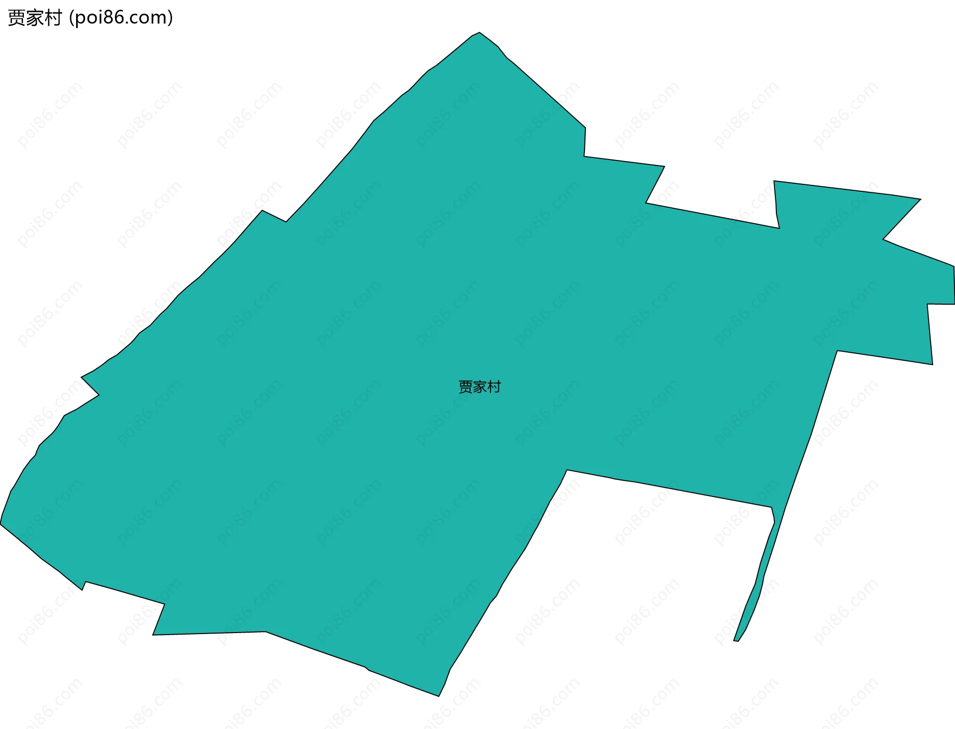 贾家村边界地图