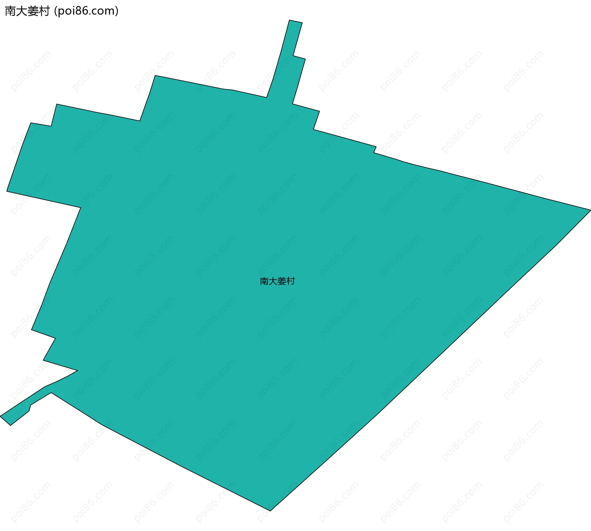 南大姜村边界地图