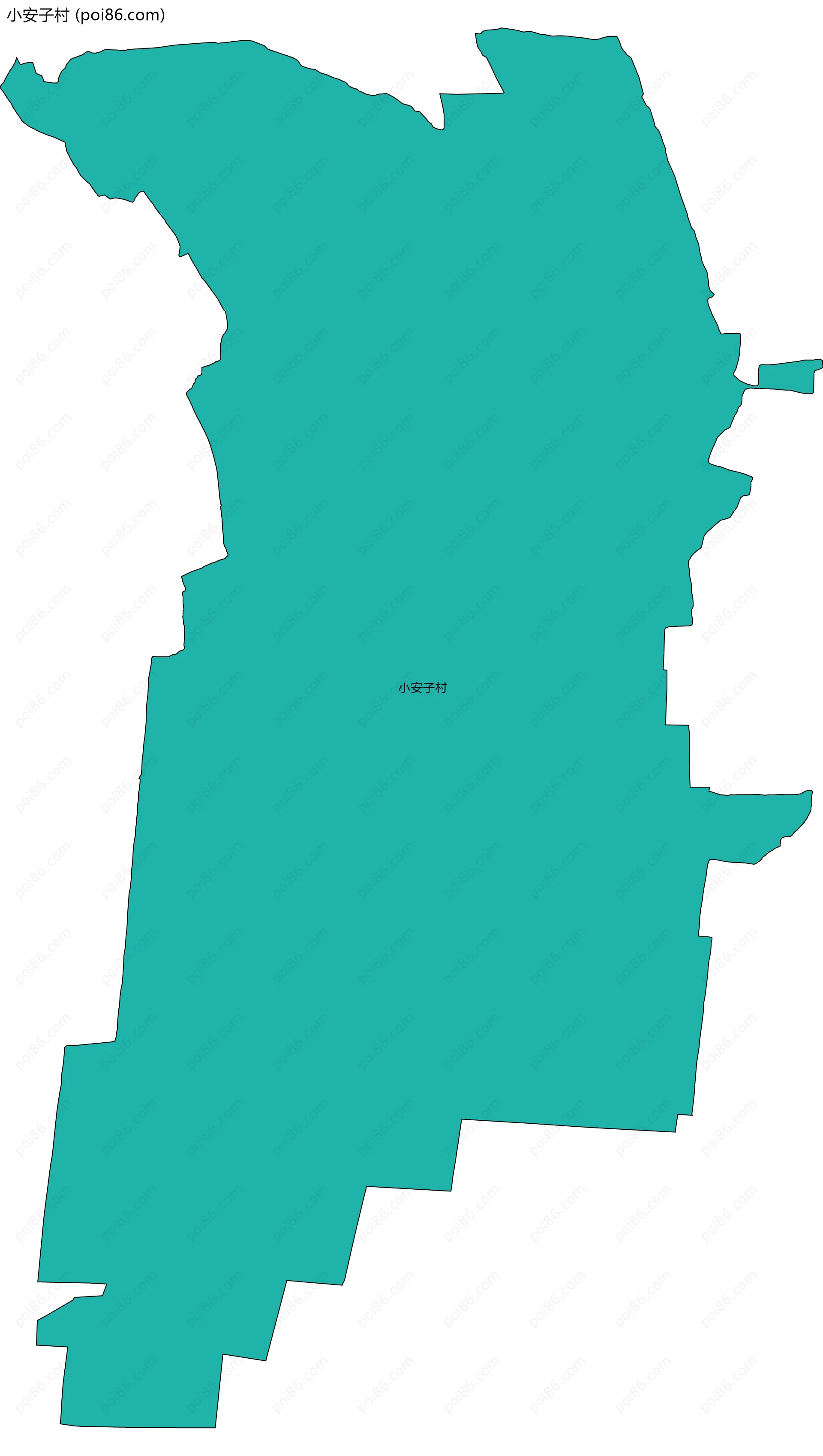 小安子村边界地图