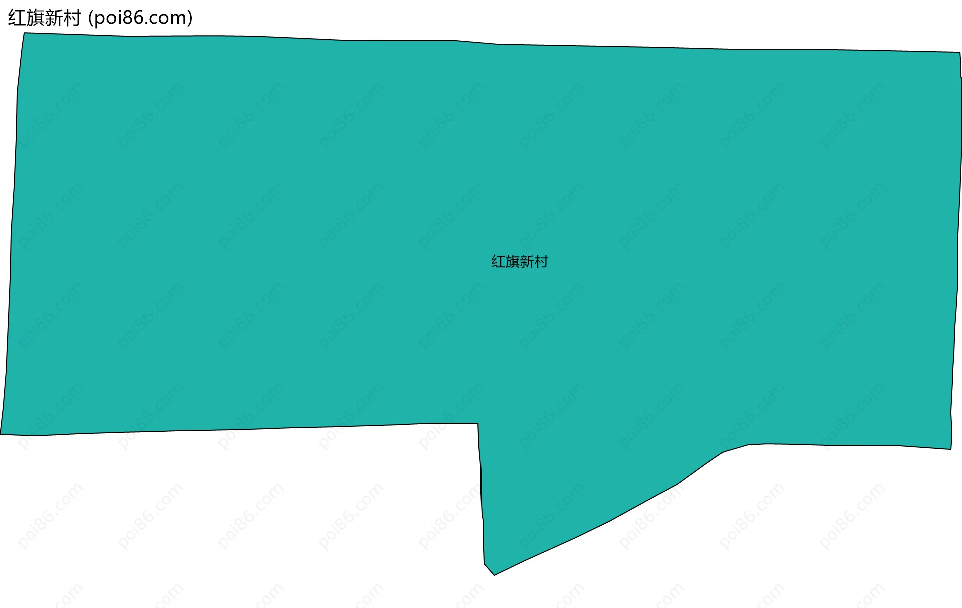 红旗新村边界地图