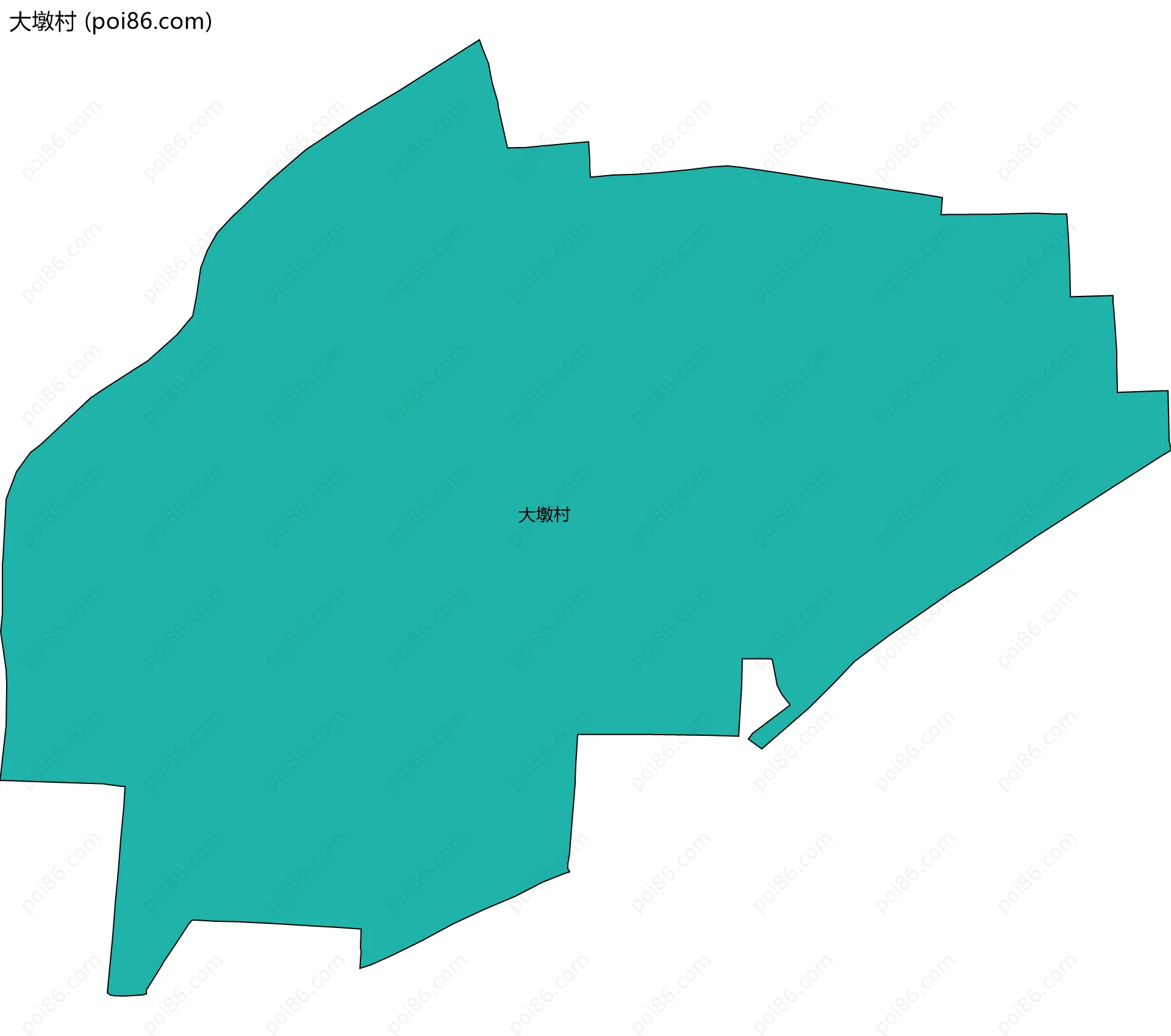 大墩村边界地图