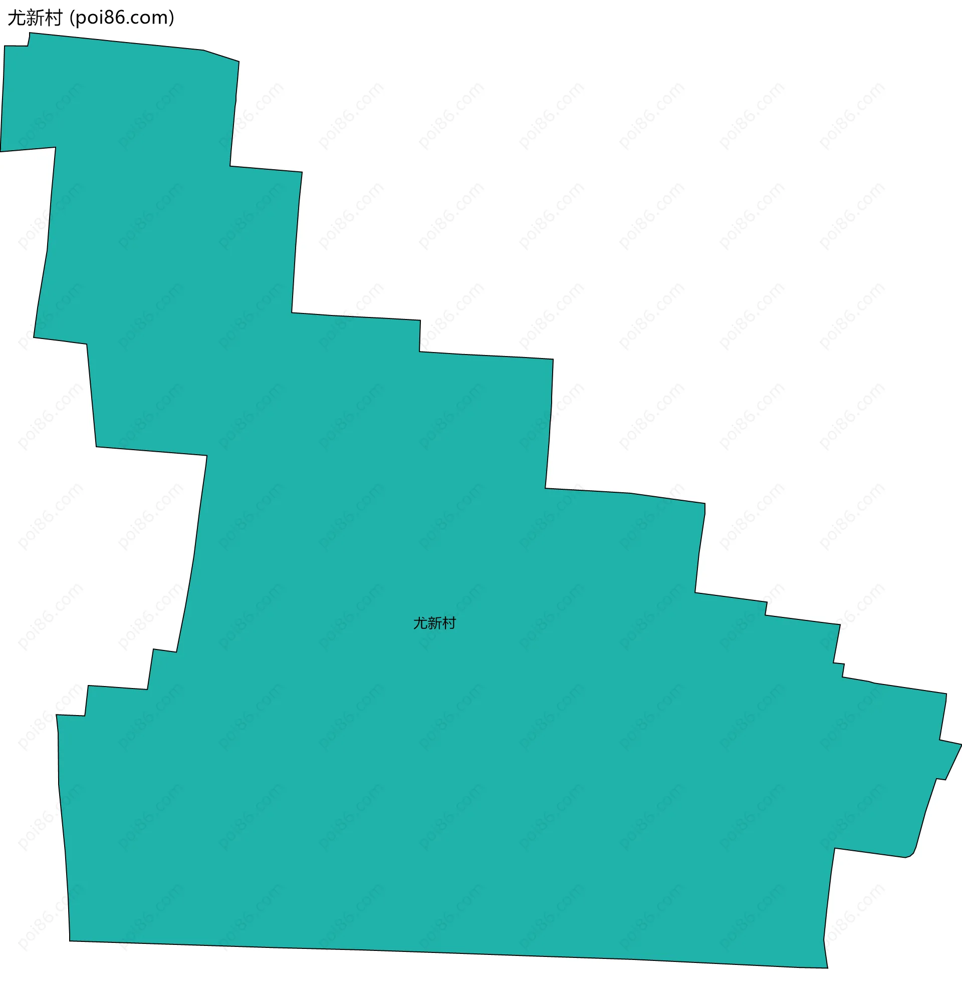 尤新村边界地图