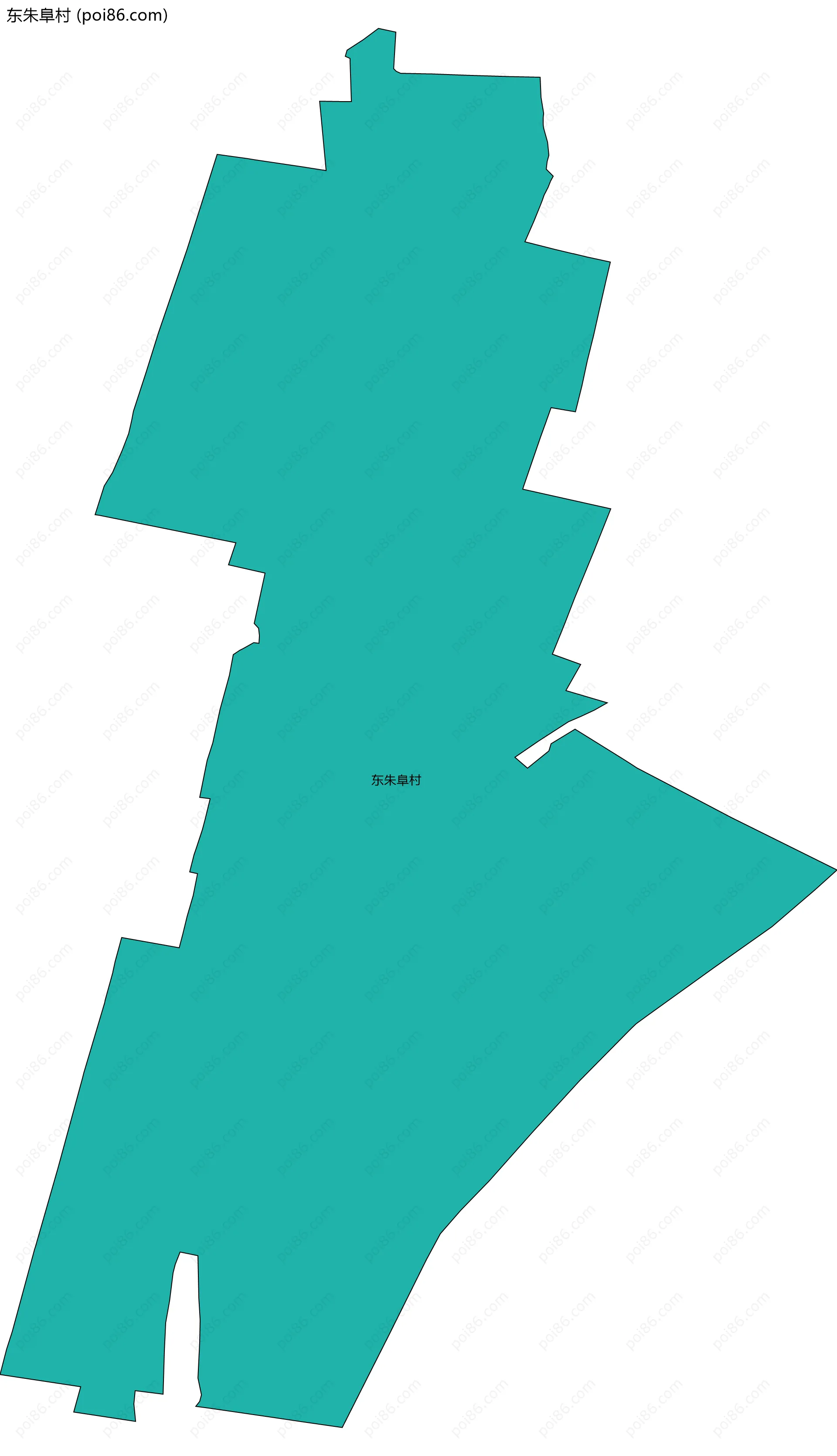 东朱阜村边界地图